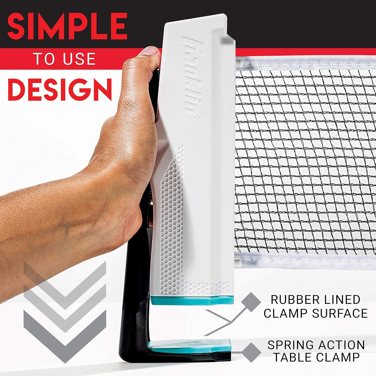 Conjunto de Ping Pong Portátil Franklin Sports - Incluye 2 Palas y Red