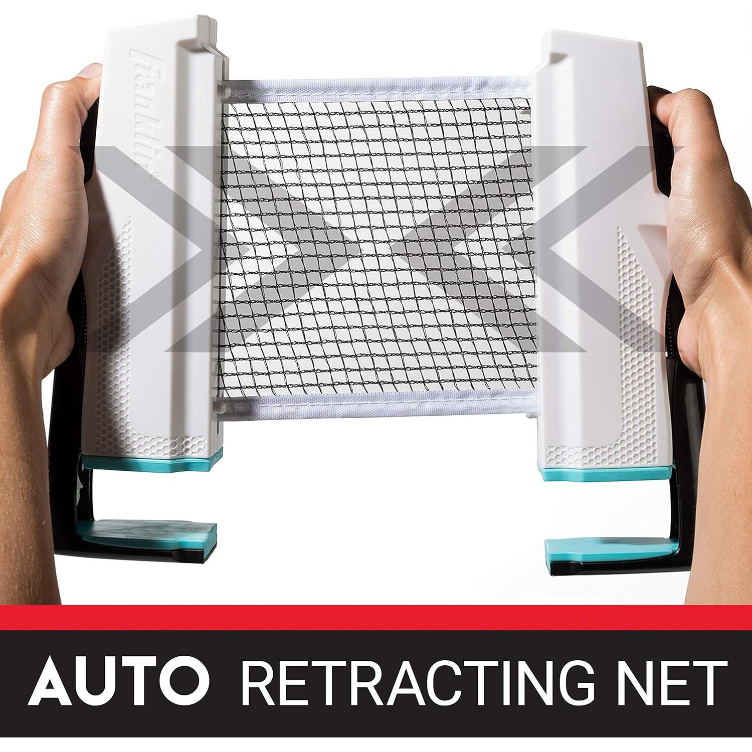 Conjunto de Ping Pong Portátil Franklin Sports - Incluye 2 Palas y Red