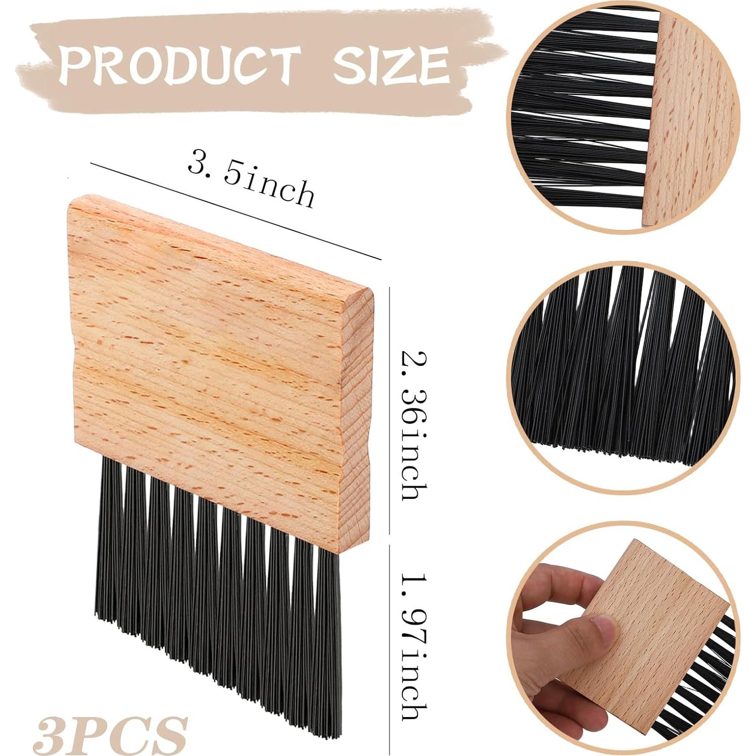 Cepillo de Placa de Béisbol SUBANG - 3 Piezas con Mango de Madera