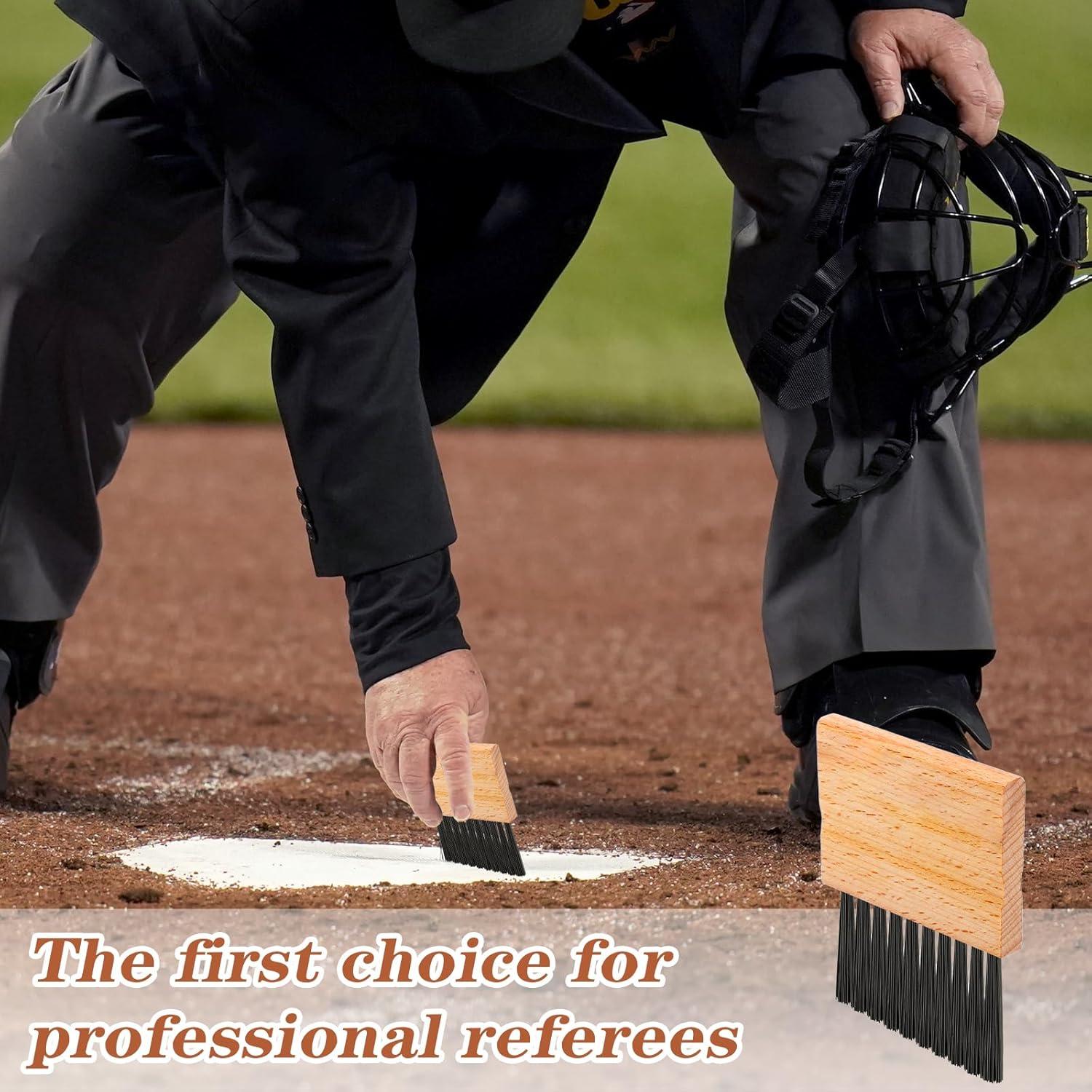 Cepillo de Placa de Béisbol SUBANG - 3 Piezas con Mango de Madera