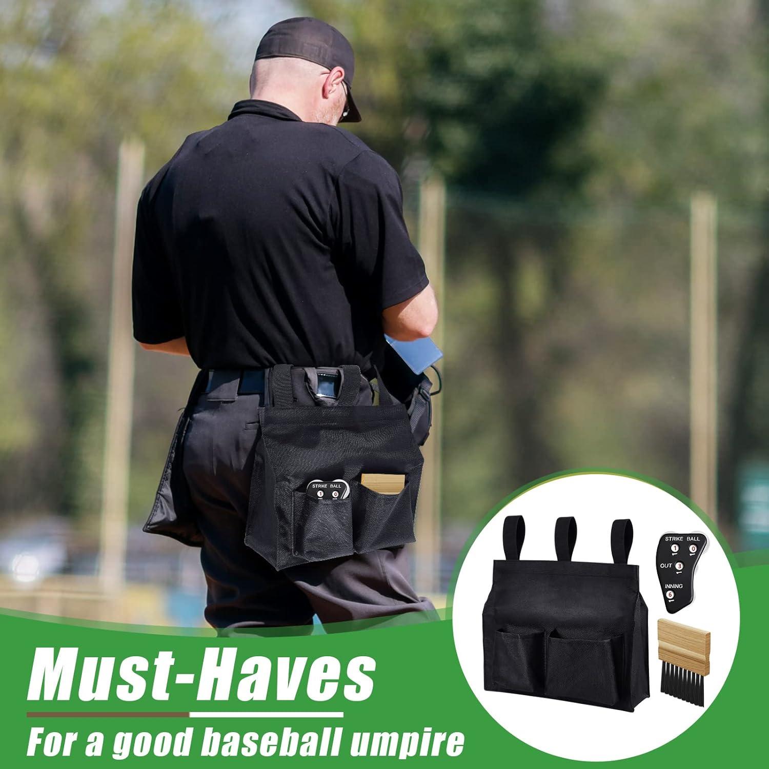 Kit de Árbitro de Béisbol Dunzy 3 Piezas con Bolsa y Cepillo