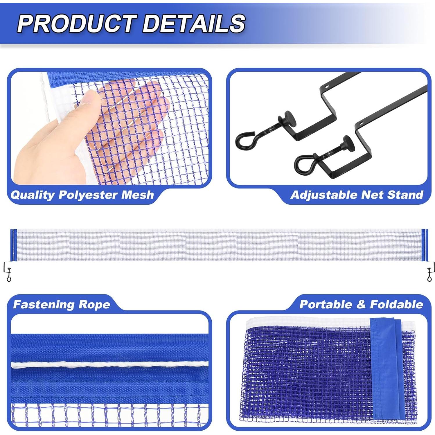 Red de Tenis de Mesa Cosmos 182.88 cm con Soporte Ajustable