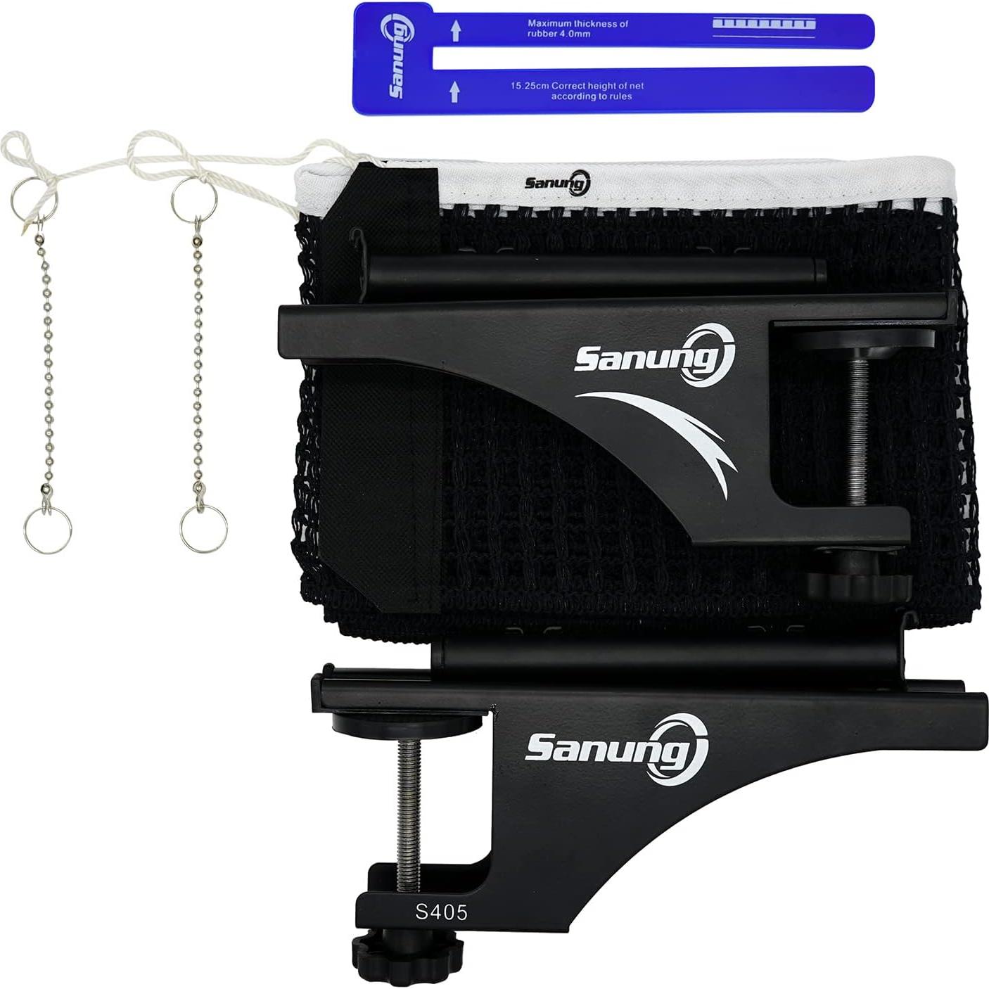 Conjunto de Red y Poste de Tenis de Mesa Sanung S405 Profesional