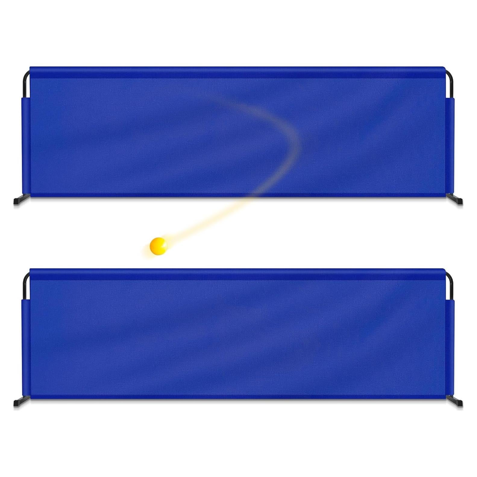 Barrera de Tenis de Mesa VercanMonth 233.7x70 cm 2 Pcs Azul