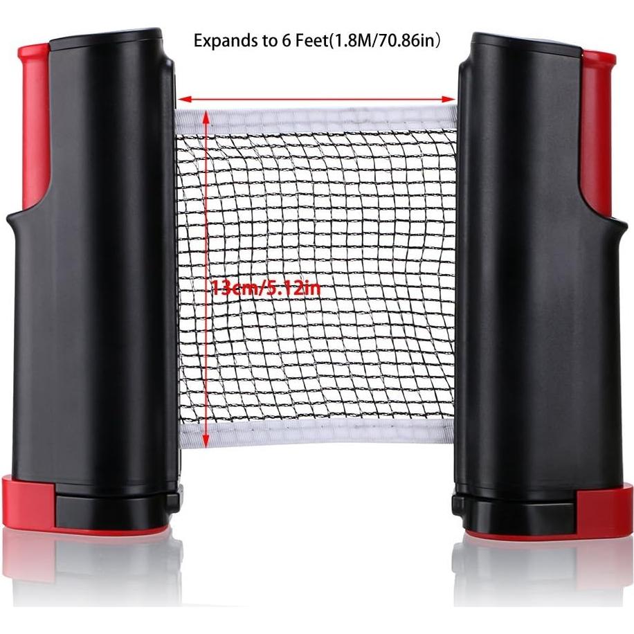 Red de Tenis de Mesa Retráctil Hipiwe 1.8M Ajustable
