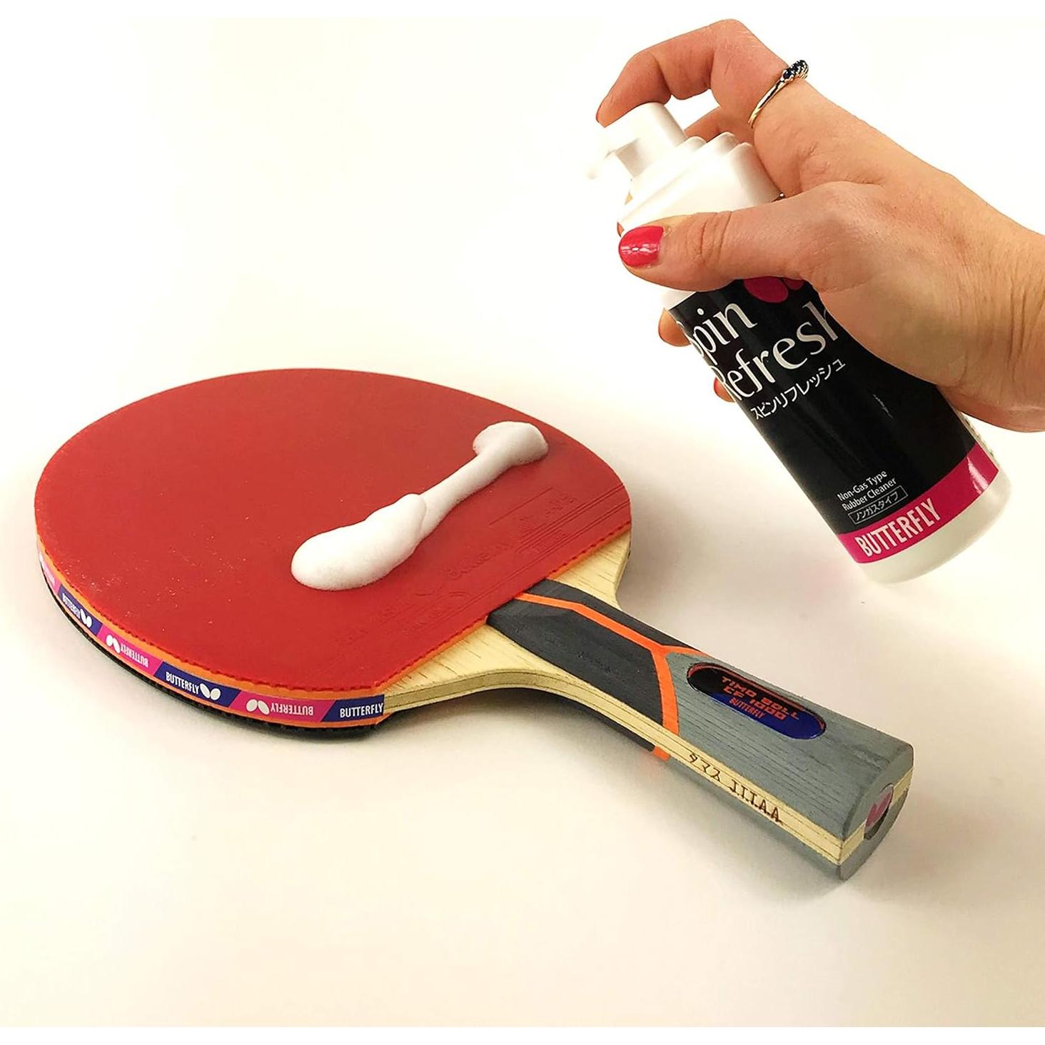 Kit de Cuidado de Palas de Tenis de Mesa Butterfly - Limpiador y Esponja