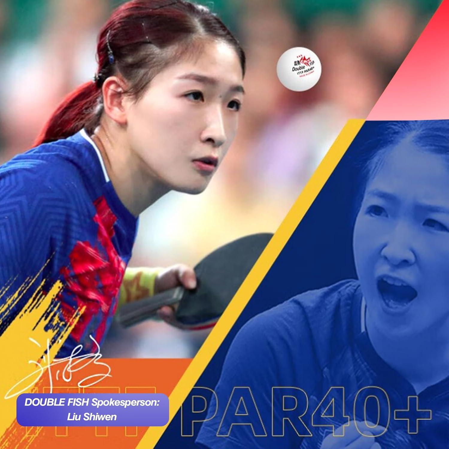 Bolas de Tenis de Mesa 3 Estrellas DOUBLE FISH 40mm - 6 Pcs