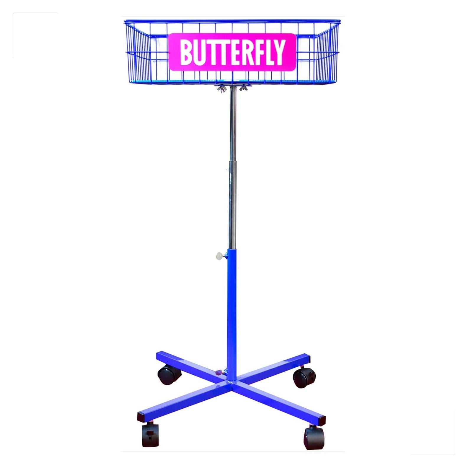 Entrenador de Pelotas Butterfly Ajustable con Ruedas 40x12x40cm