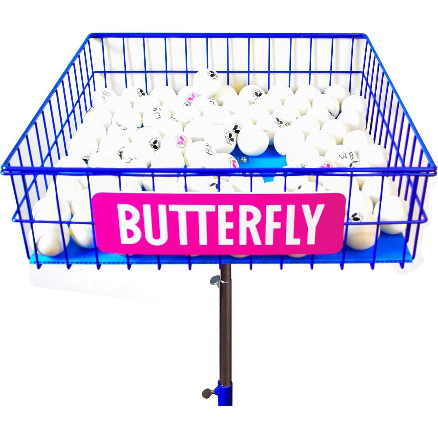 Entrenador de Pelotas Butterfly Ajustable con Ruedas 40x12x40cm