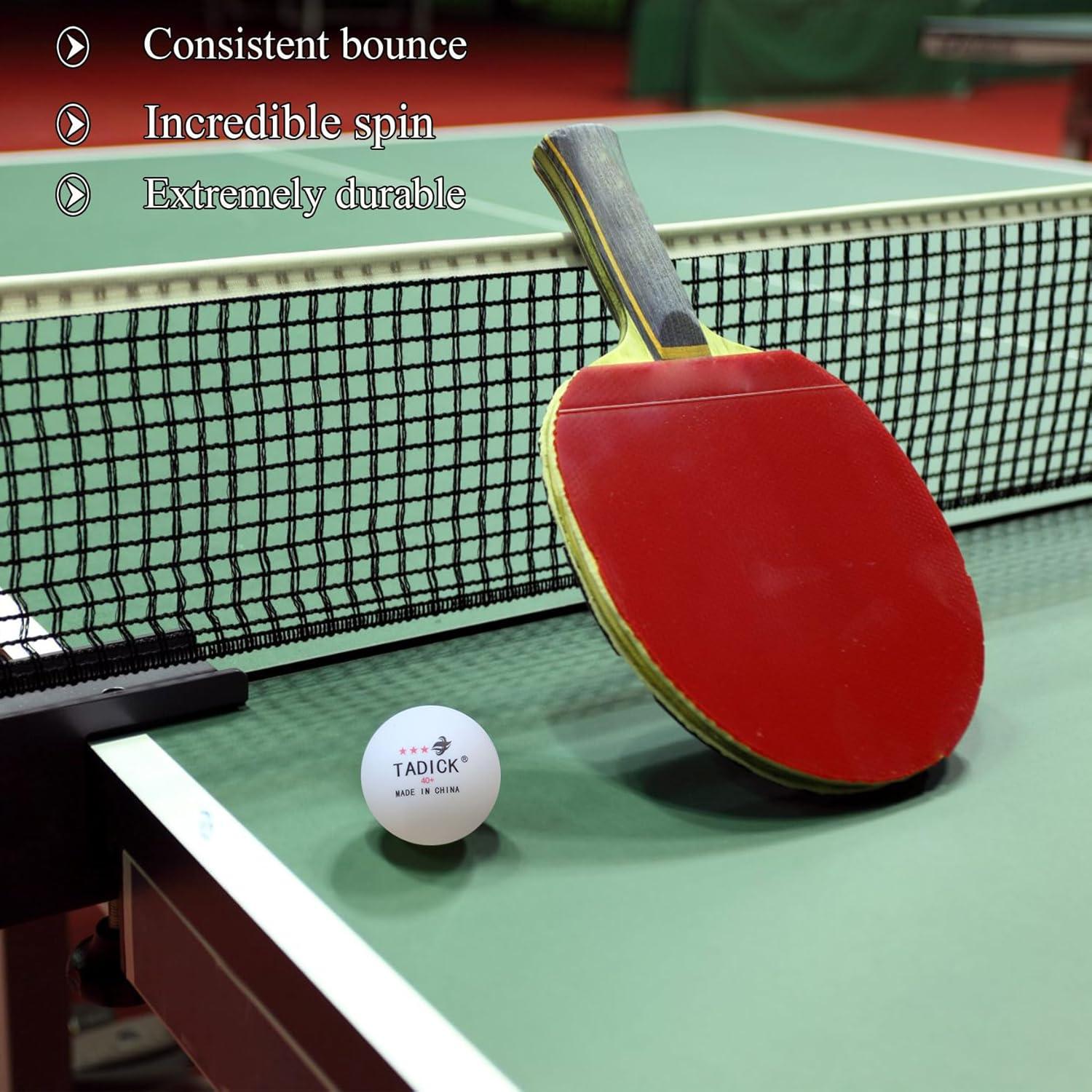 Paquete de 140 Pelotas de Ping Pong TADICK 40mm Entrenamiento