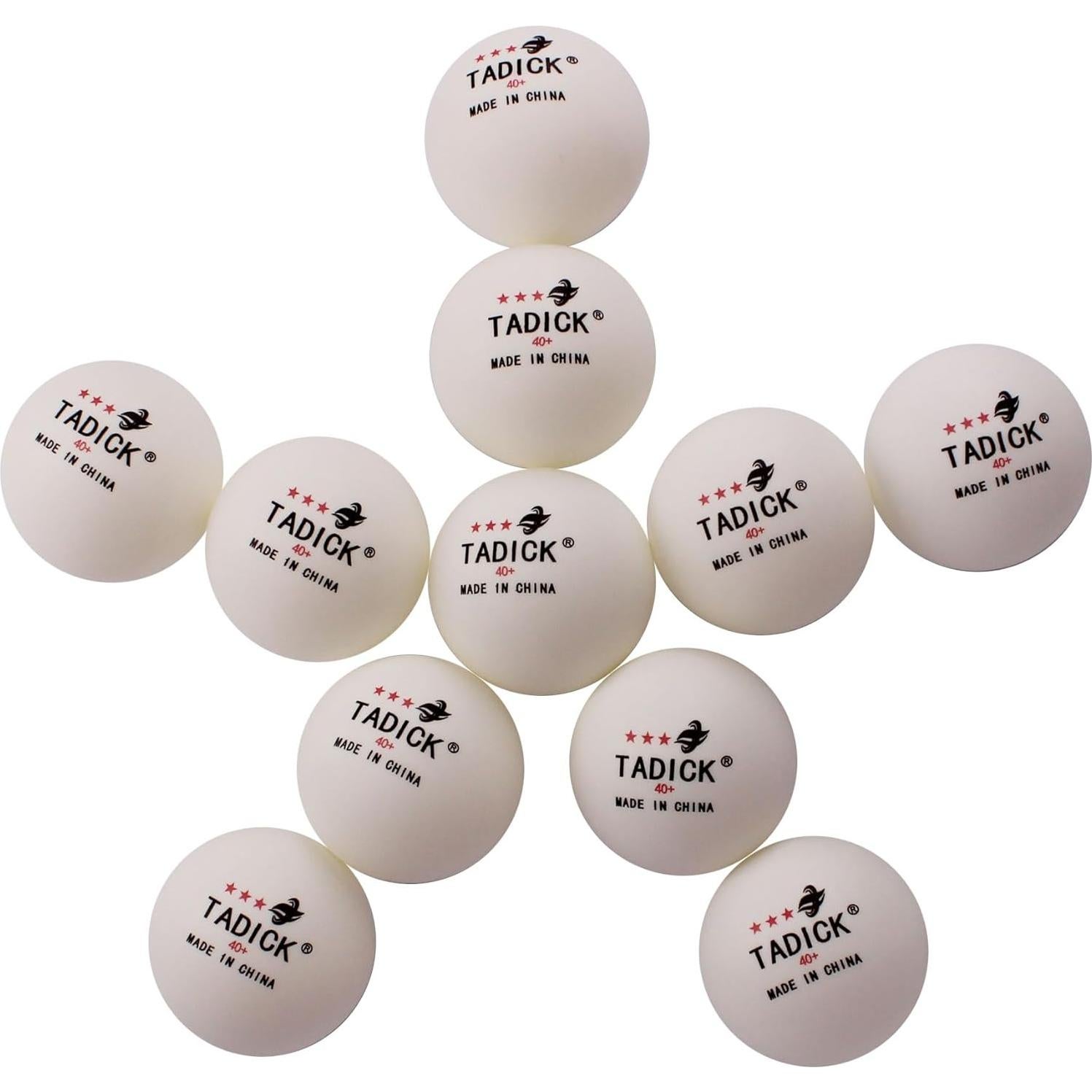 Paquete de 140 Pelotas de Ping Pong TADICK 40mm Entrenamiento