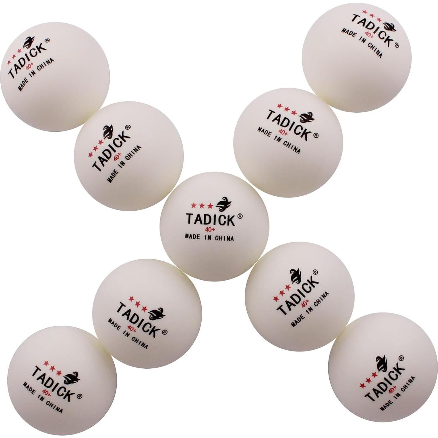 Paquete de 140 Pelotas de Ping Pong TADICK 40mm Entrenamiento