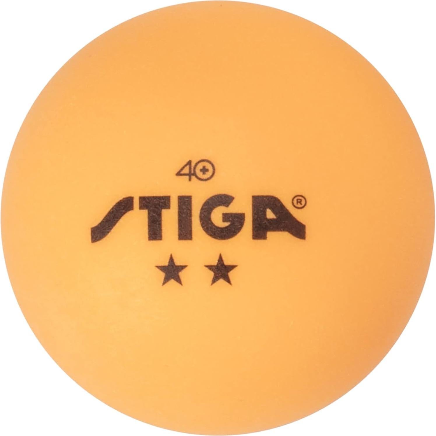 Pelotas de Ping Pong STIGA 2 Estrellas Naranjas - Paquete de 6