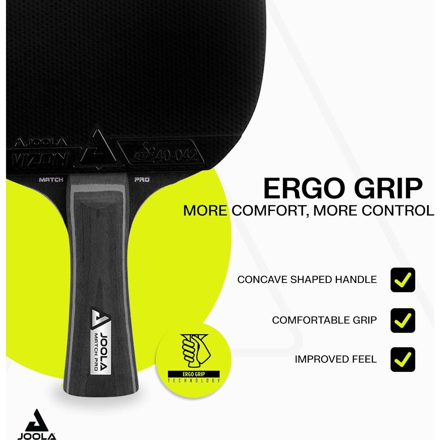 Juego de Palas de Tenis de Mesa JOOLA Duo Pro - 2 Palas, 3 Pelotas