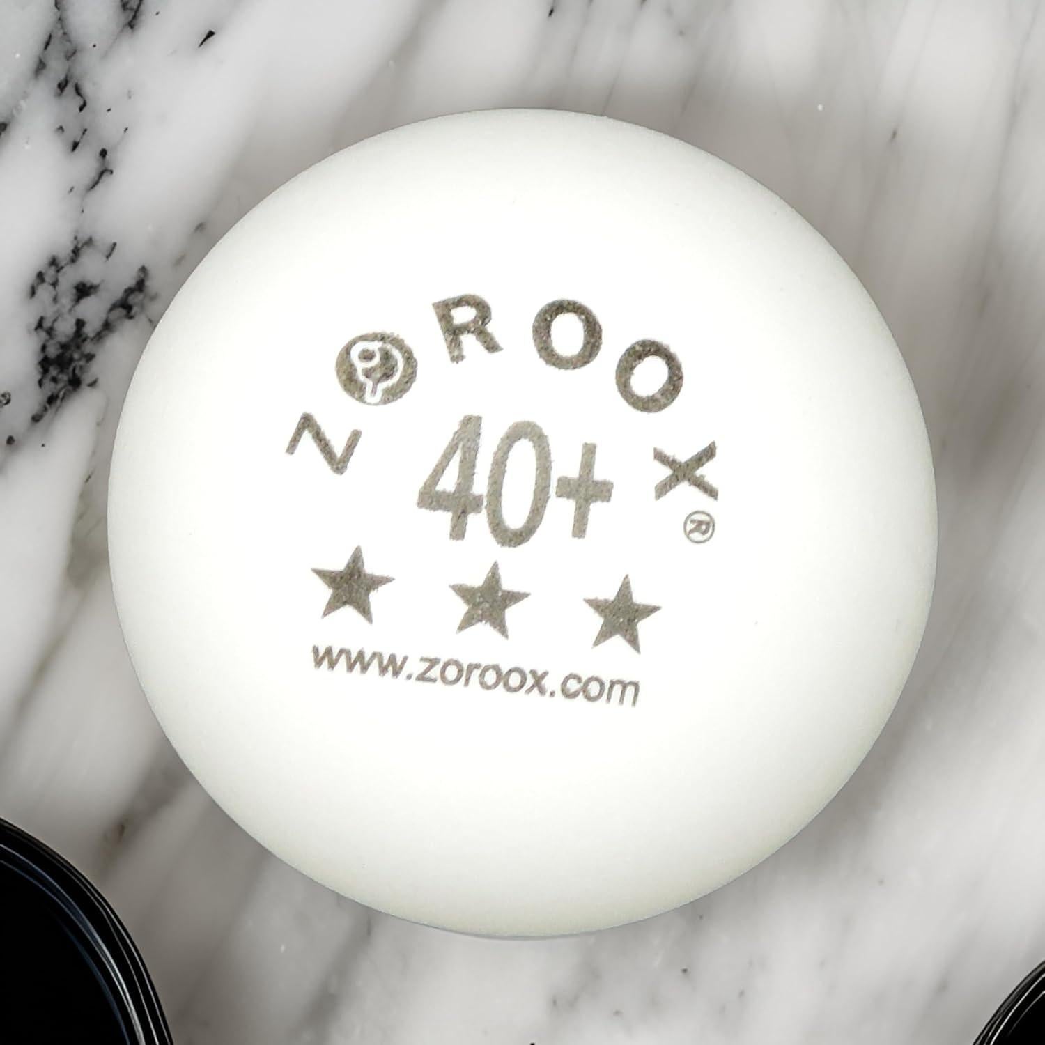 Pelotas de Tenis de Mesa ZOROOX 40mm - Paquete de 9 Blancas