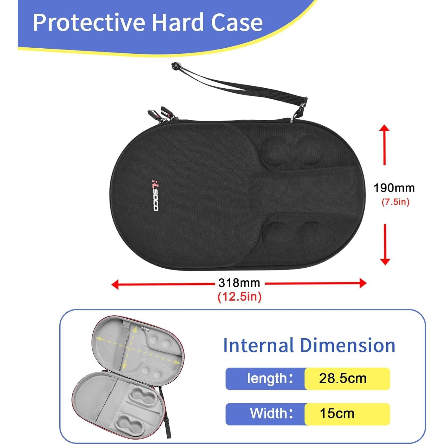 Funda Dura para Palas de Ping Pong RLSOCO Rle-2308, 2 Palas y 4 Pelotas