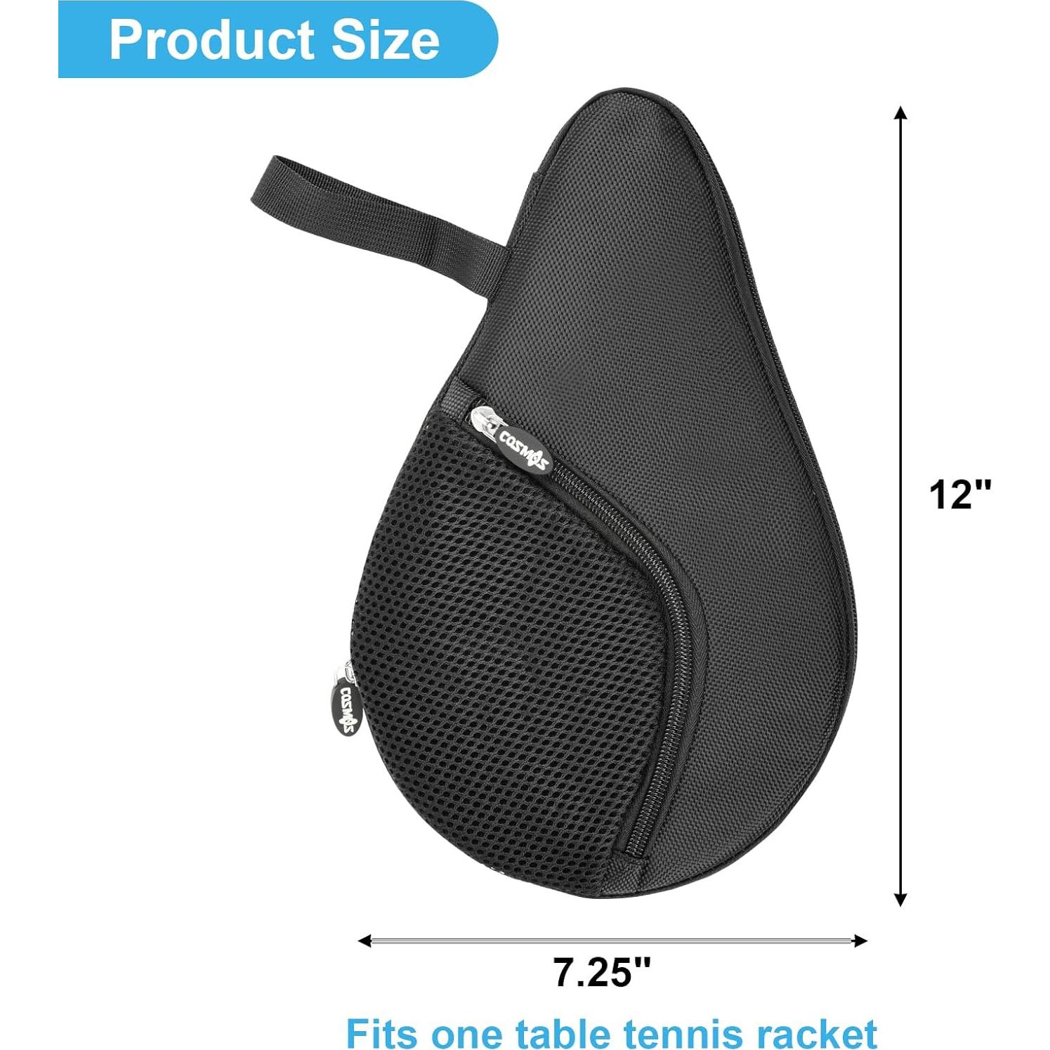 Funda Acolchada para Raqueta de Tenis de Mesa CM con Bolsillo