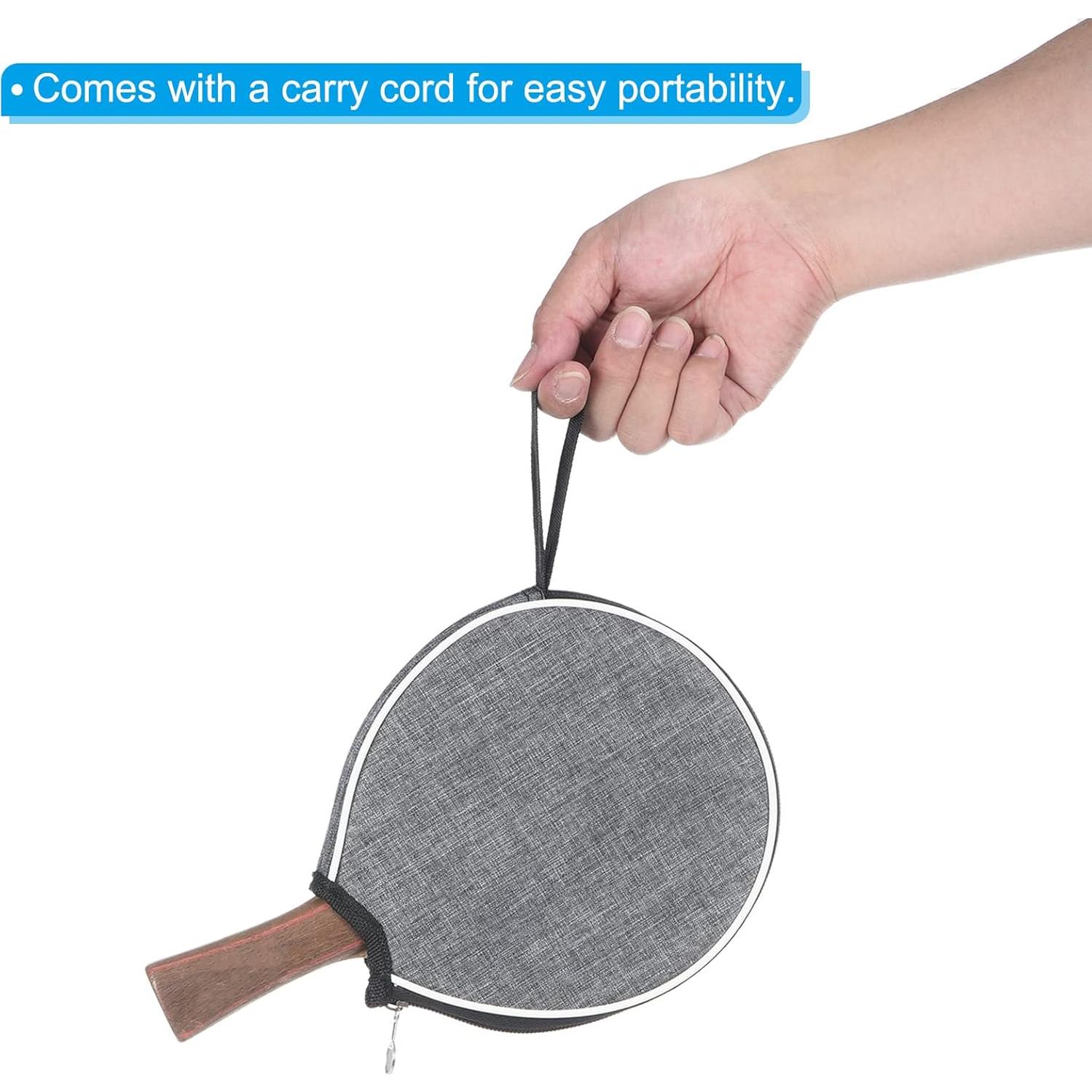 Funda para Palas de Ping Pong PATIKIL - Paquete de 2, Gris