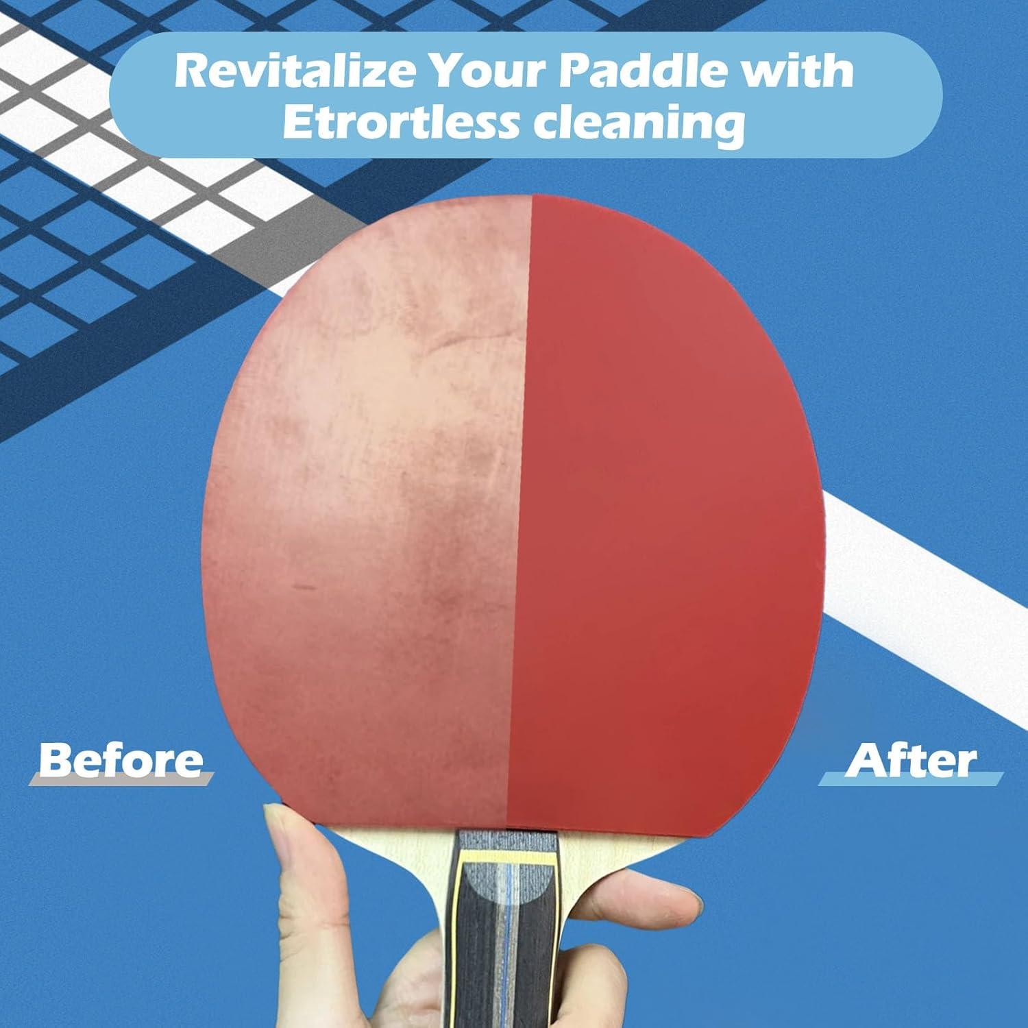 Kit Limpiador de Raquetas de Tenis de Mesa DINGSEN 100ml + Esponja