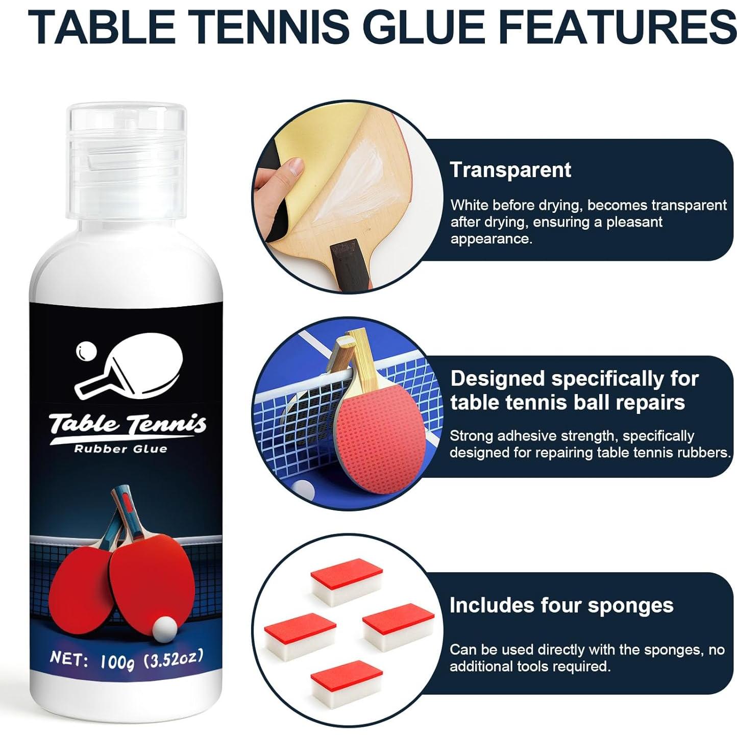 Pegamento para Raquetas de Tenis de Mesa GDDP 100ml con Brochas