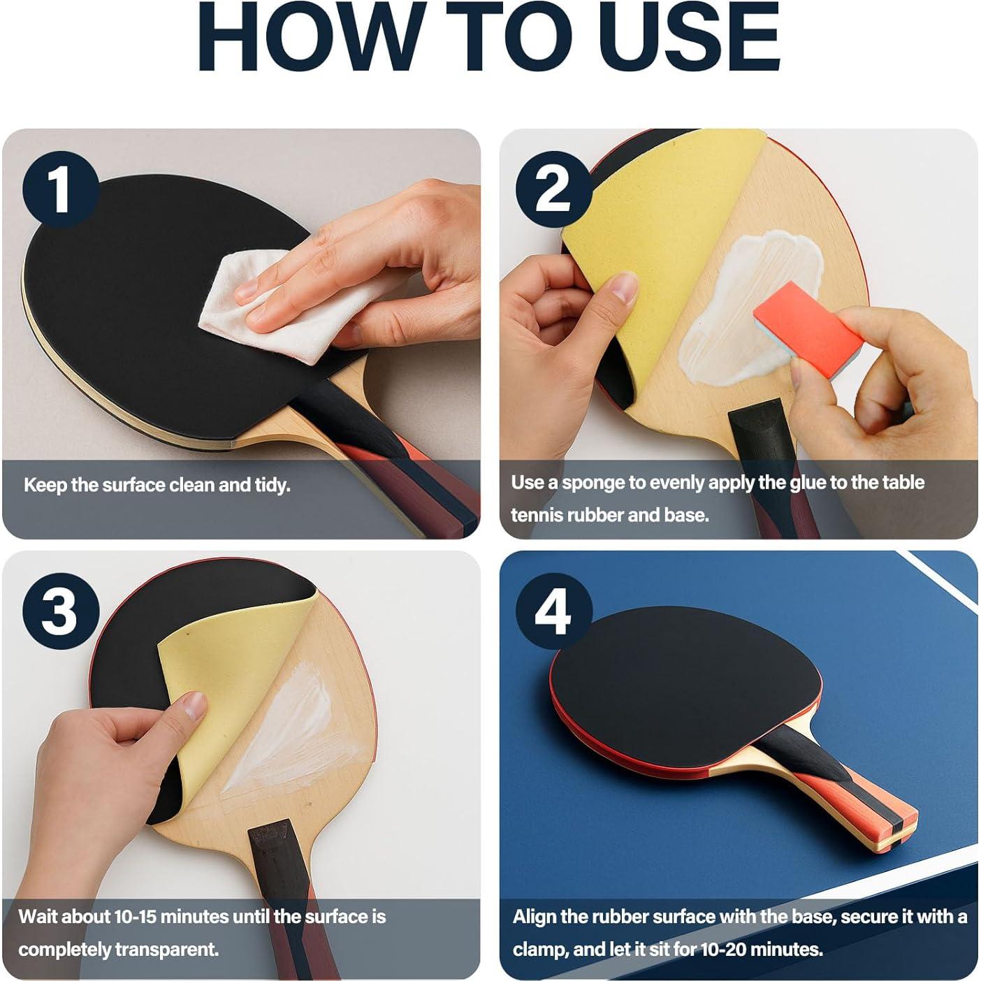 Pegamento para Raquetas de Tenis de Mesa GDDP 100ml con Brochas