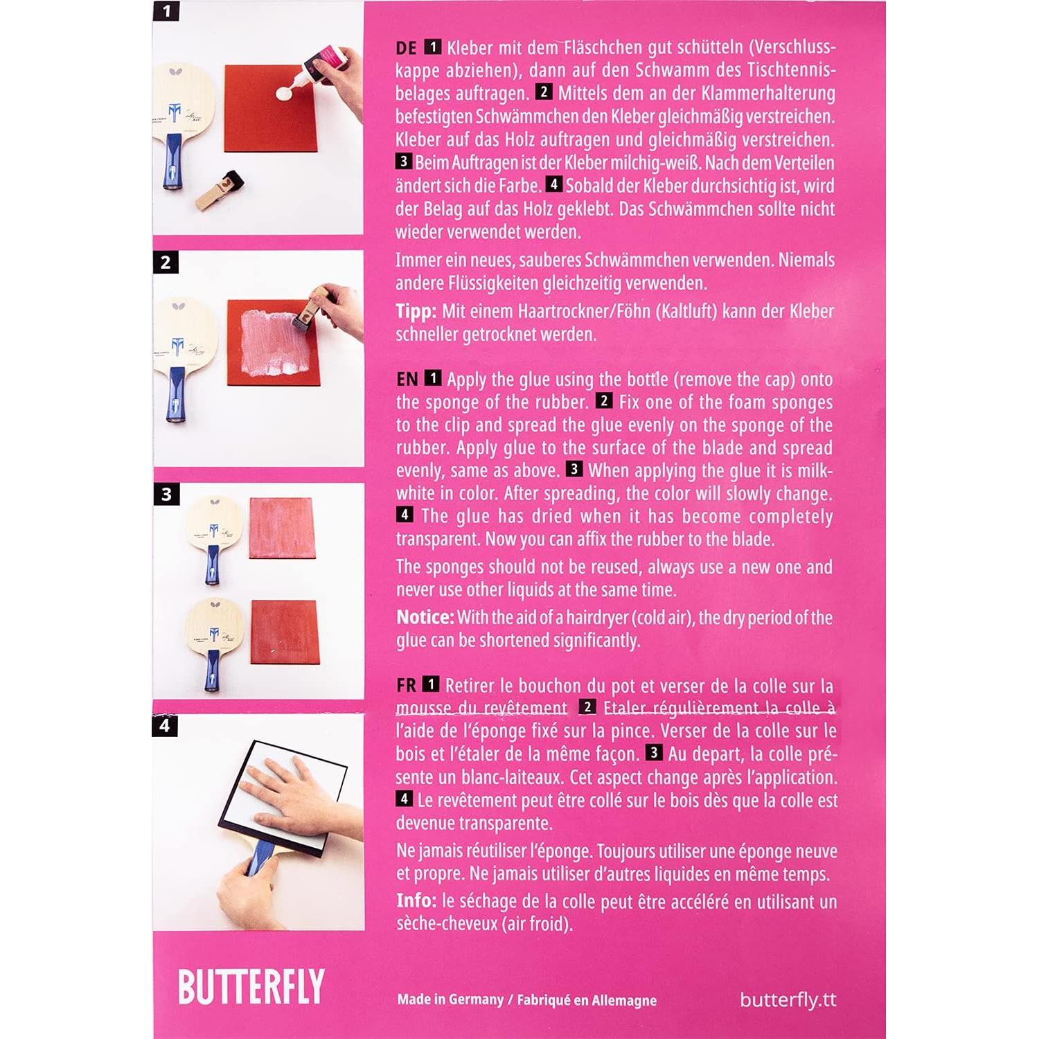 Pegamento Butterfly Free Chack Pro II 90ml para Tenis de Mesa