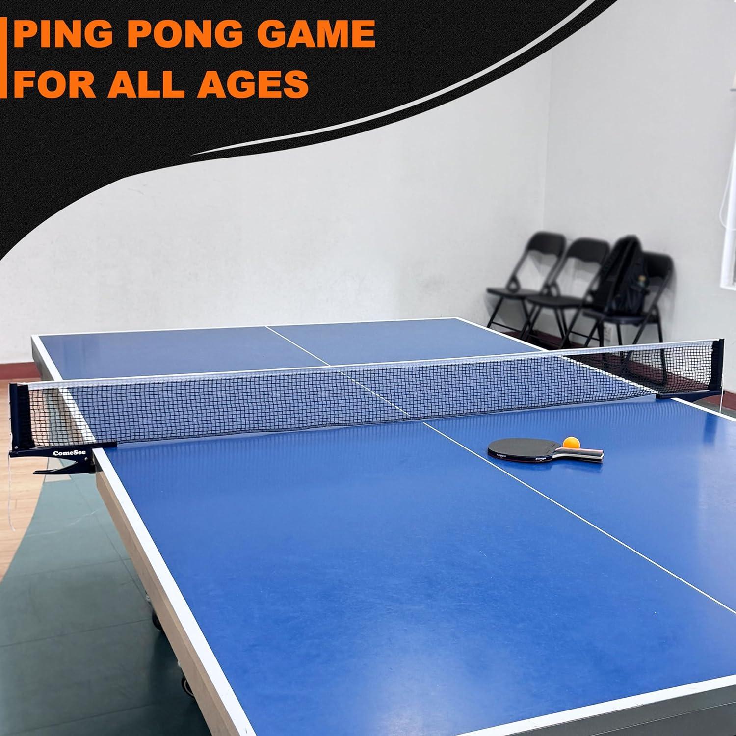 Conjunto de Tenis de Mesa Comesee CS-111 con Red y Palas
