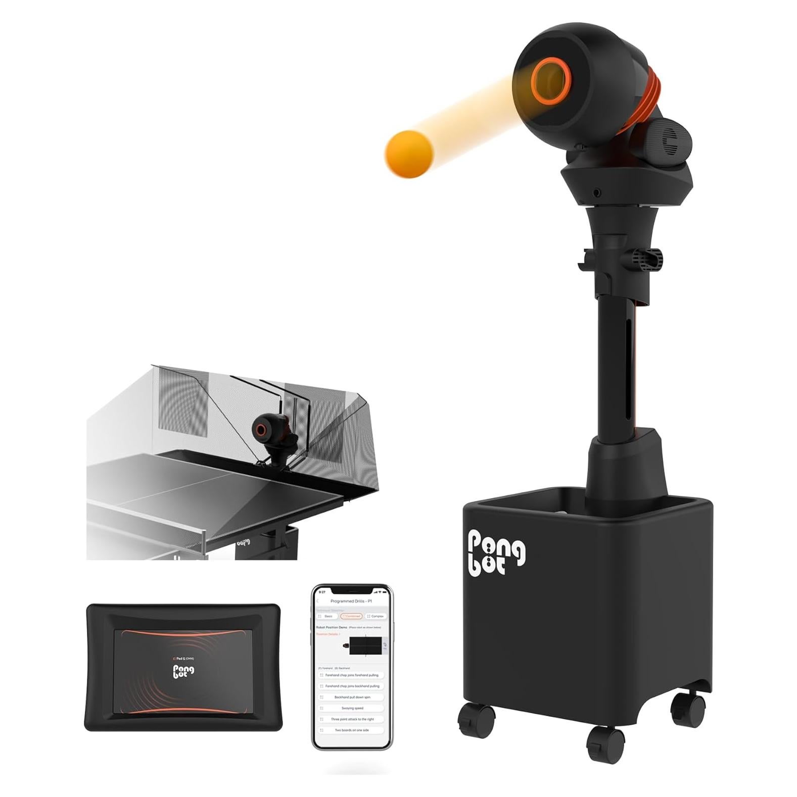 Robot de Tenis de Mesa PONGBOT con Control Remoto y APP