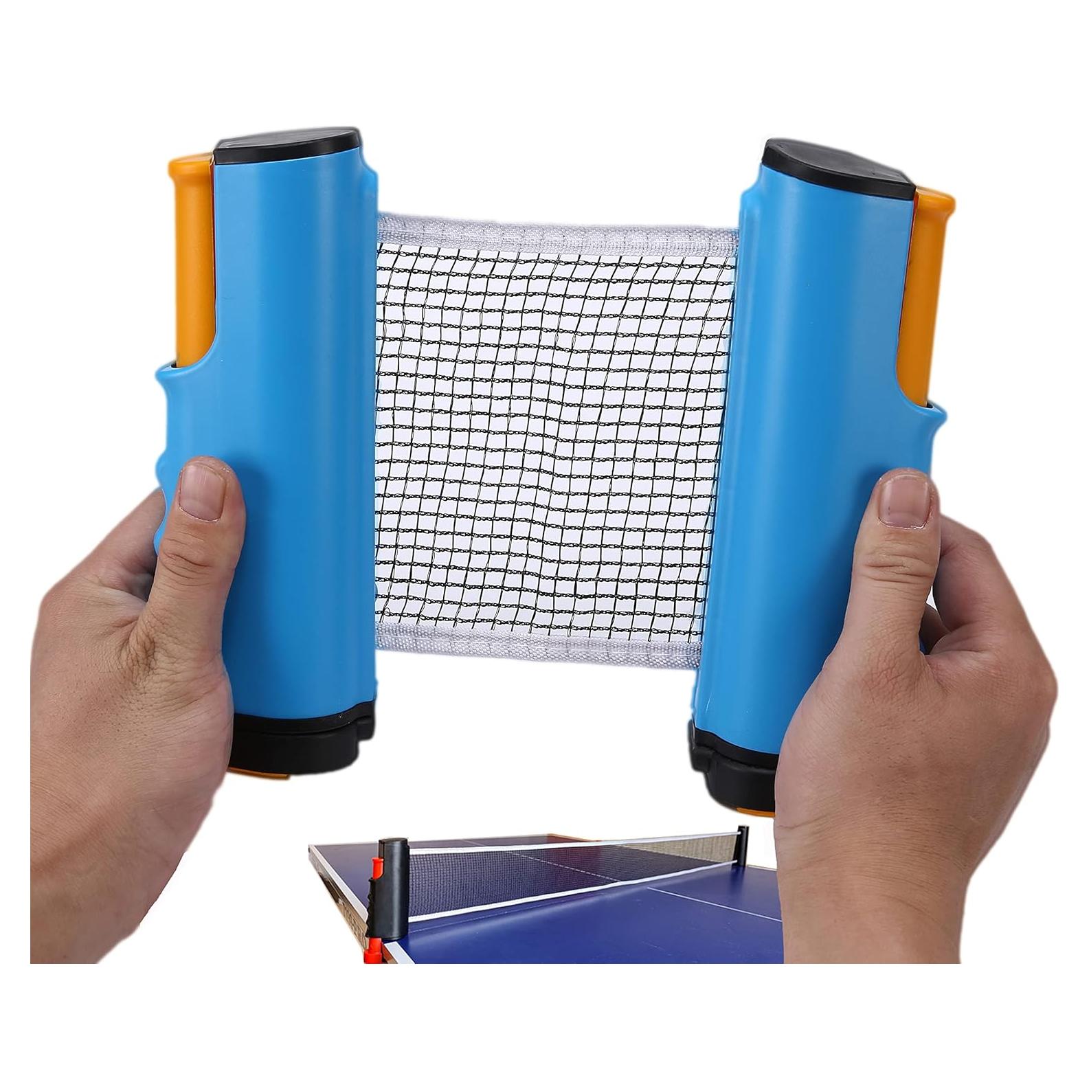 Red de Ping Pong Retráctil PLOOTA Ajustable 1.9m Azul