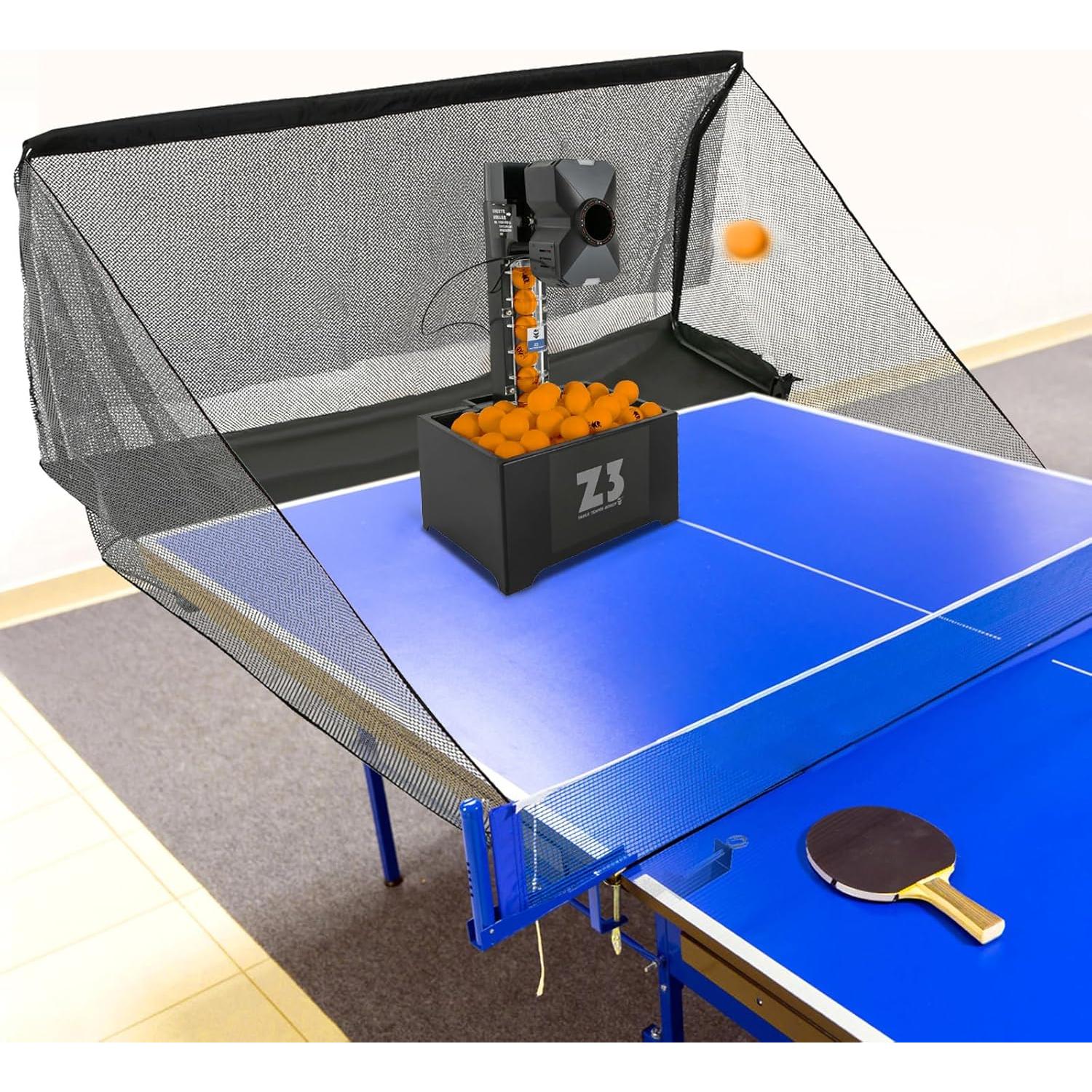 Robot de Tenis de Mesa Automático Pazcii - Máquina de Pelotas de Ping Pong 100 Pelotas
