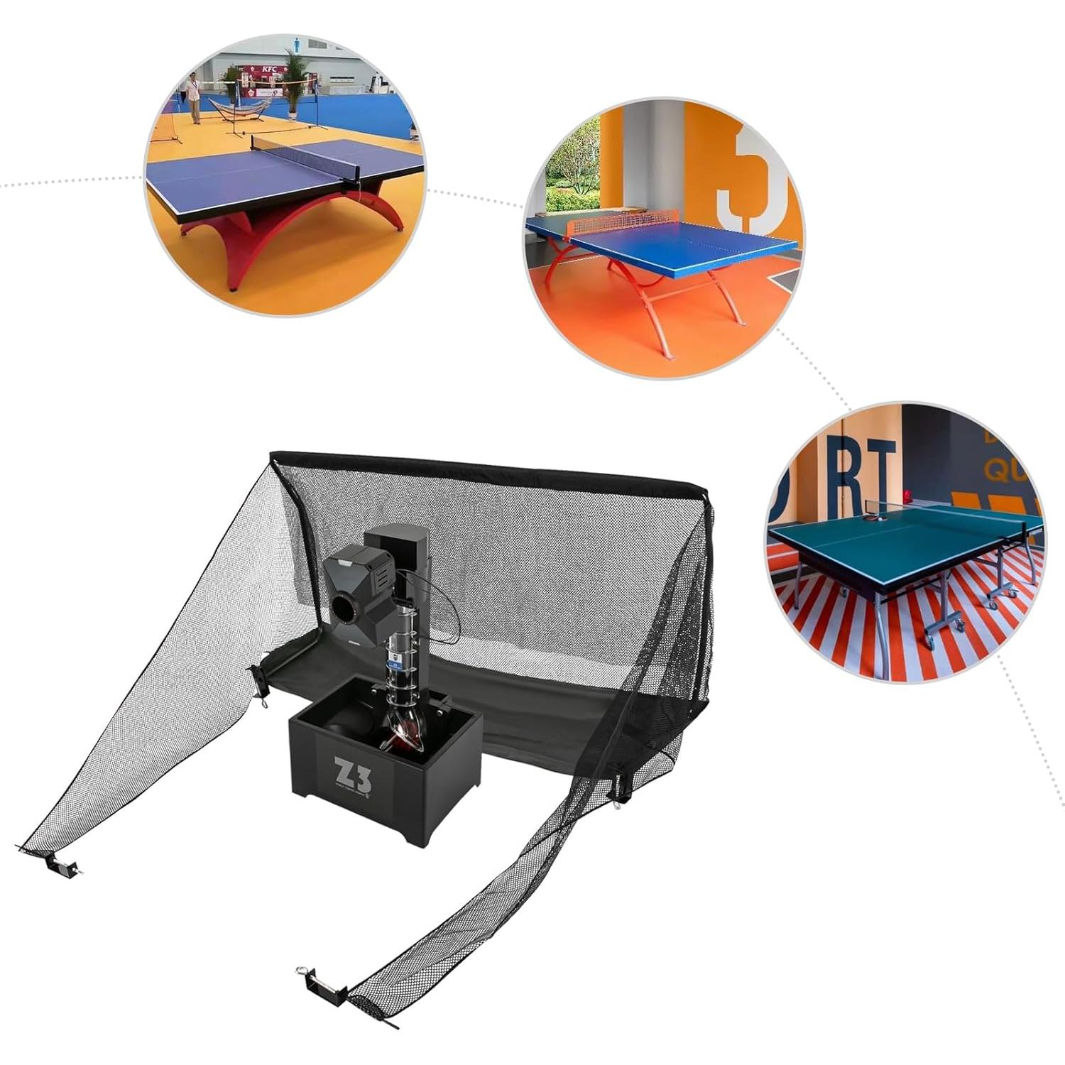 Robot de Tenis de Mesa Automático Pazcii - Máquina de Pelotas de Ping Pong 100 Pelotas