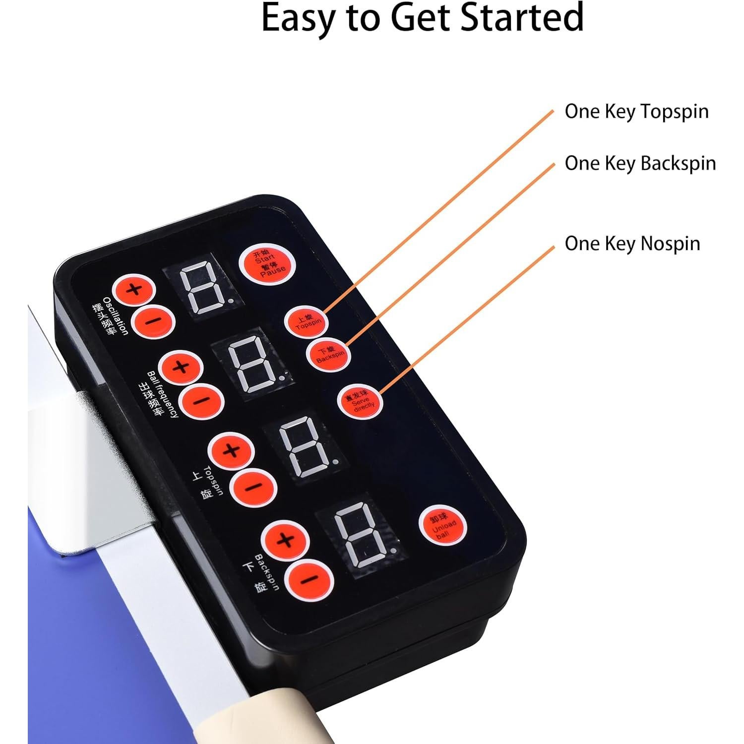 Máquina de Ping Pong WAYMARK JT-A con Red y 100 Pelotas
