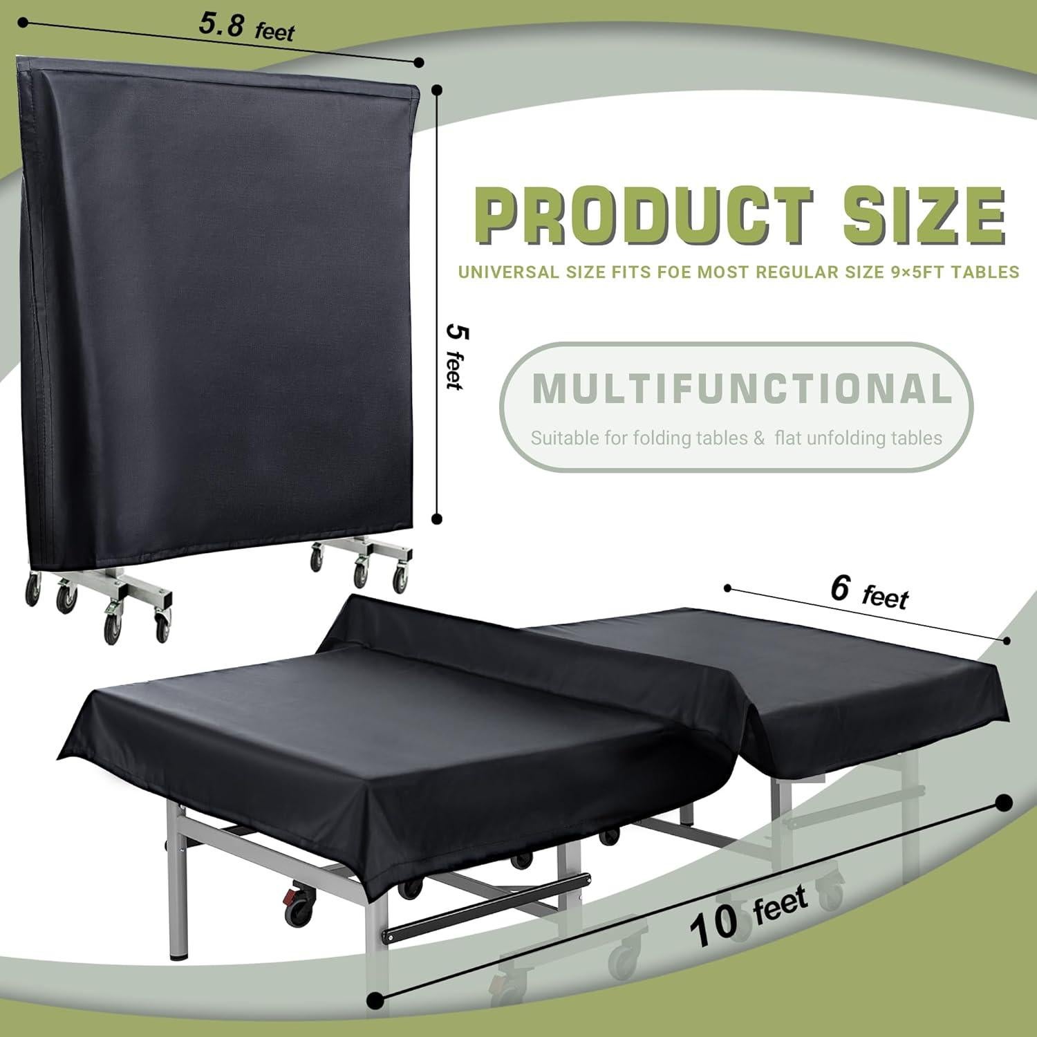 Cubierta de Mesa de Ping Pong Golkcurx Impermeable 9x1.5m