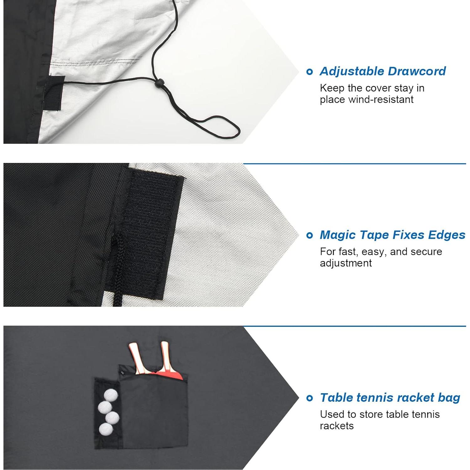 Cubierta de Mesa de Ping Pong Coolrunner 420D Impermeable 2.74x1.52m