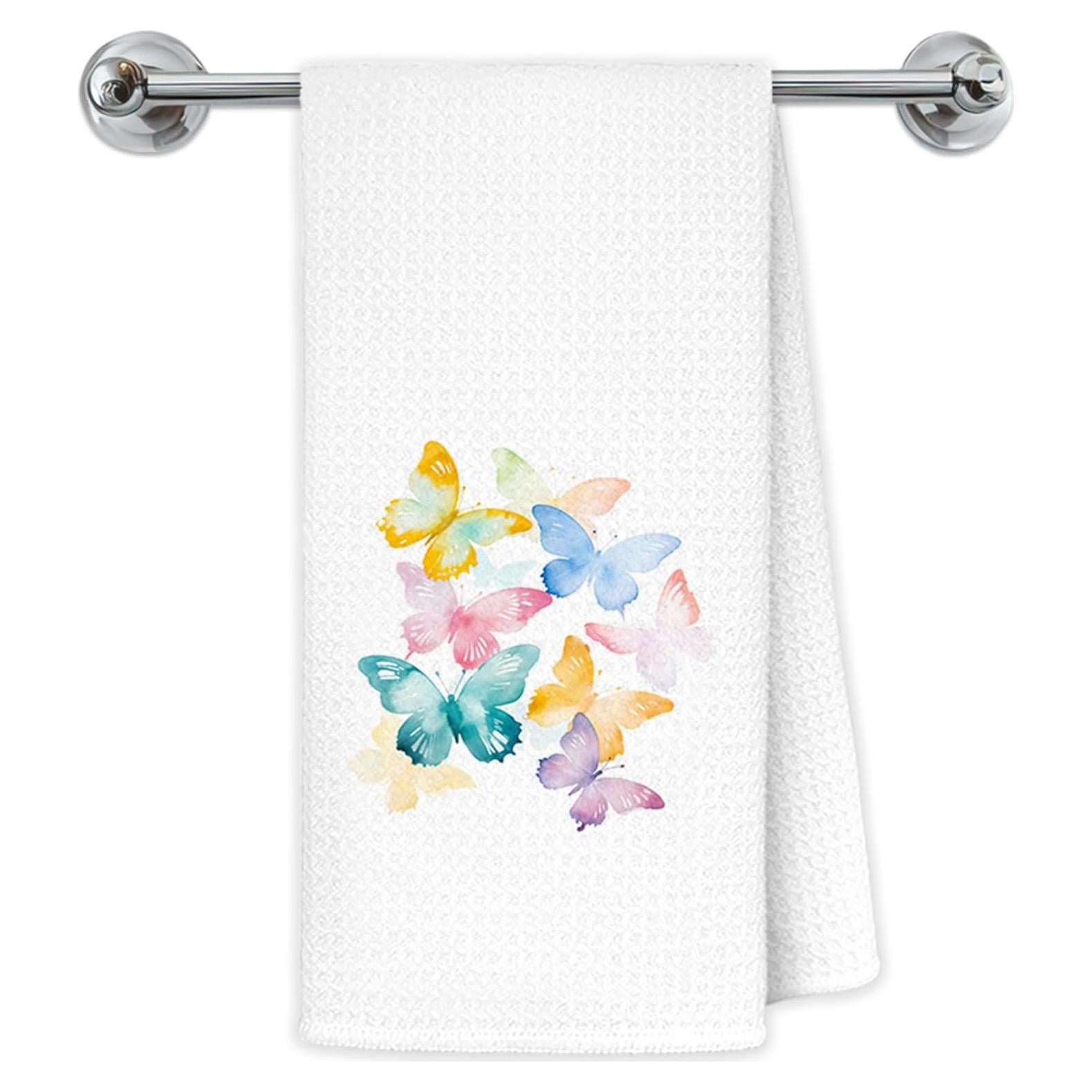 Toallas de Cocina Exqcom Mariposa 40x60 cm Decorativas