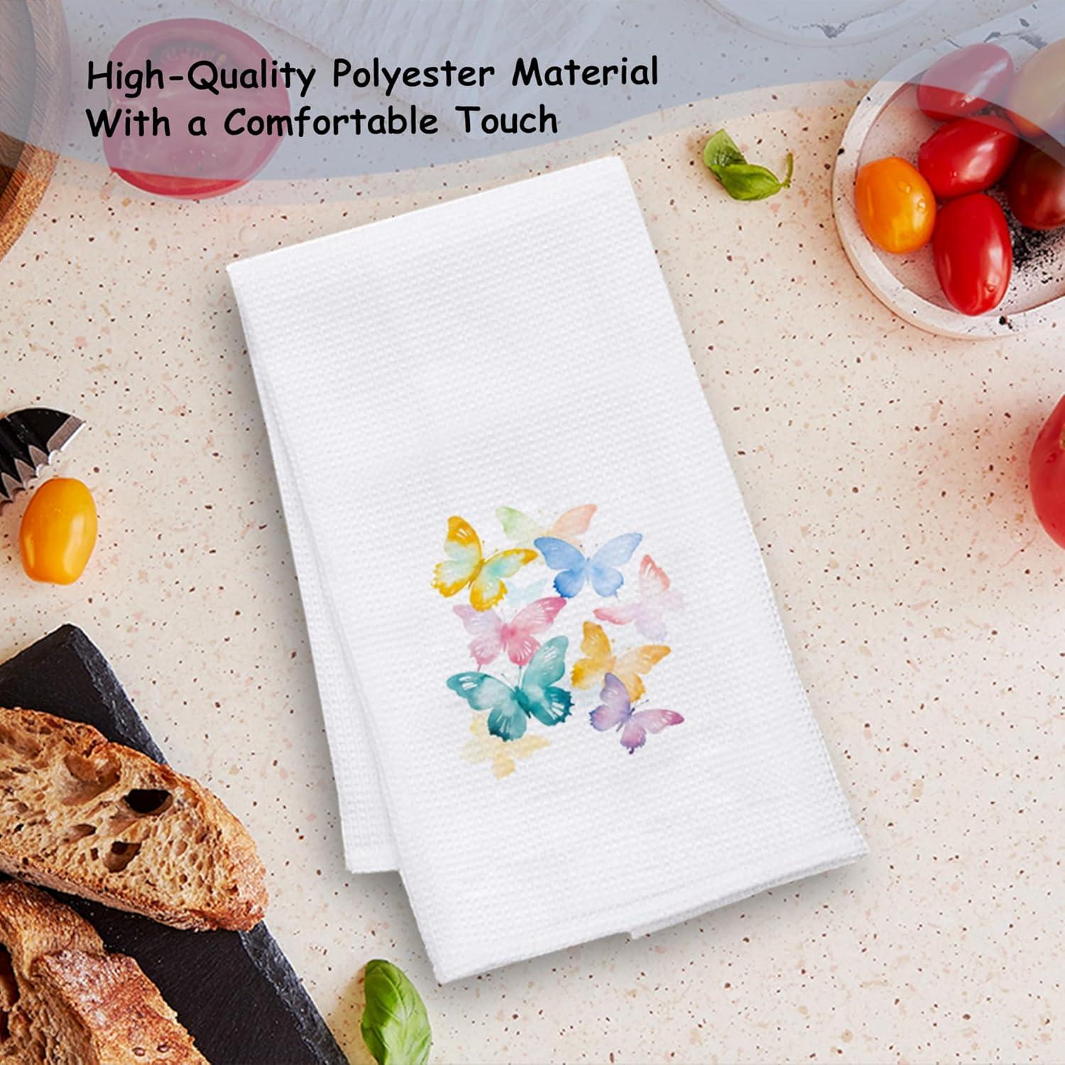 Toallas de Cocina Exqcom Mariposa 40x60 cm Decorativas