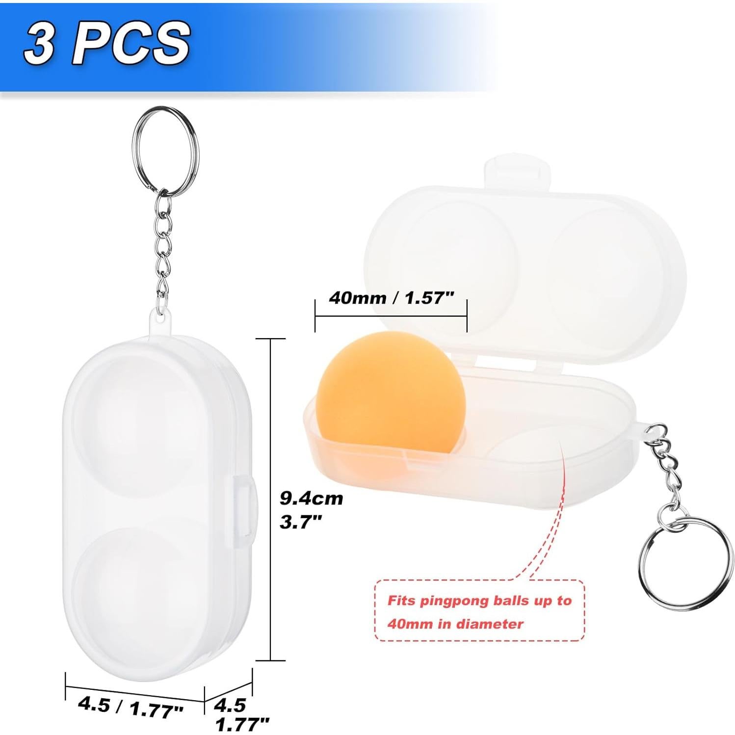 Funda Protectora Cosmos para Pelotas de Tenis de Mesa - 3 Pcs