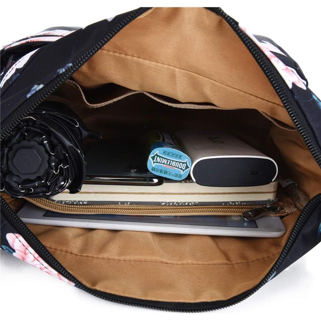 Bolso Cruzado Floral para Mujeres 27.94x20.99x10.99cm