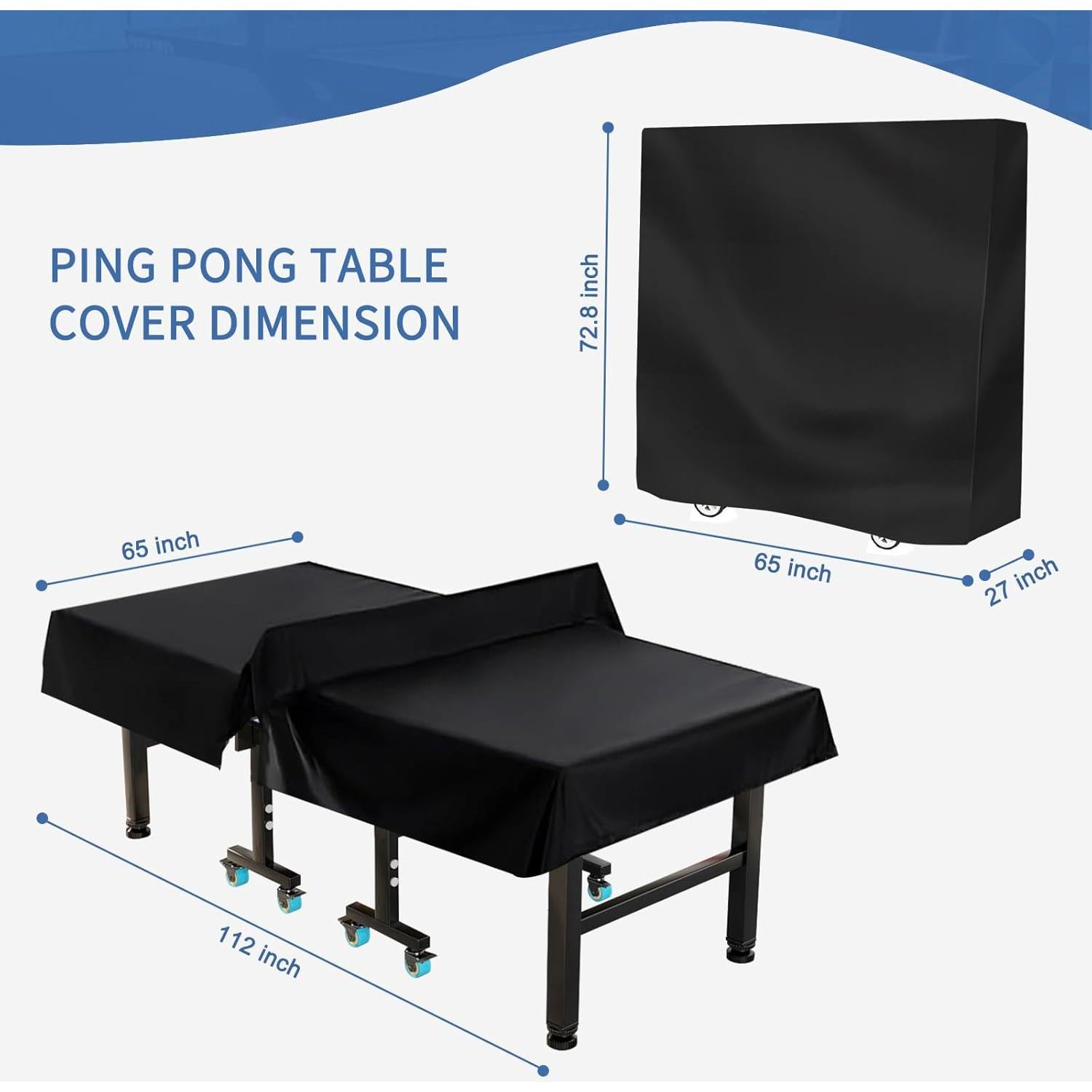 Cubierta Impermeable para Mesa de Tenis Femuar 184.7x165.1 cm