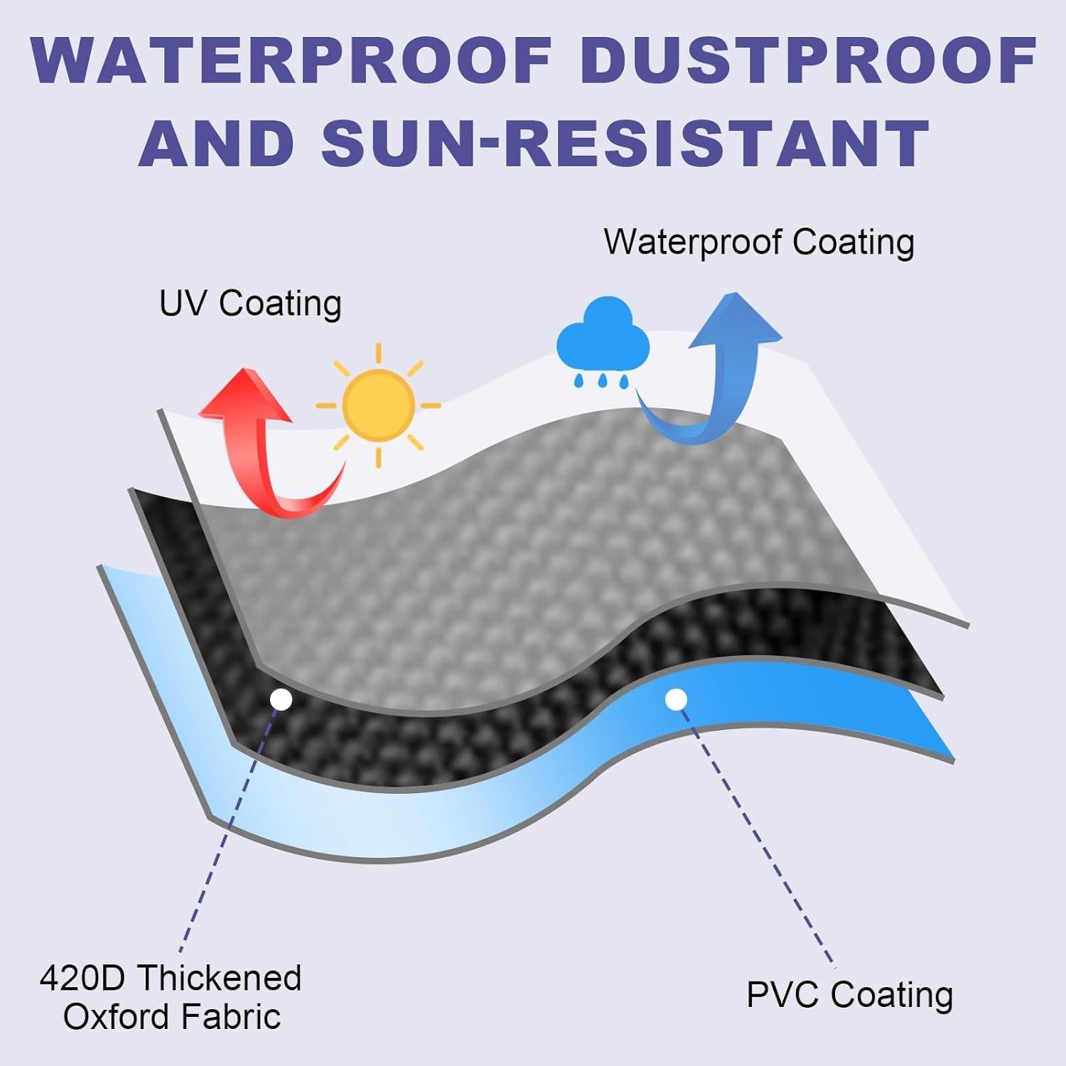 Cubierta de Mesa de Ping Pong MCCKLE 2.74x1.52m Impermeable