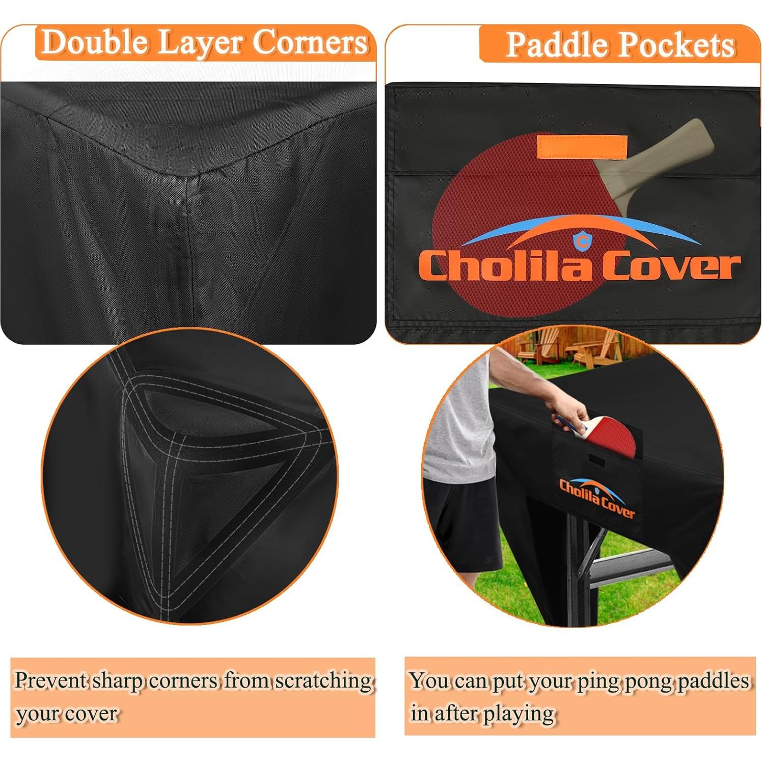 Cubierta de Mesa de Ping Pong Cholila Cover 279x152cm Impermeable