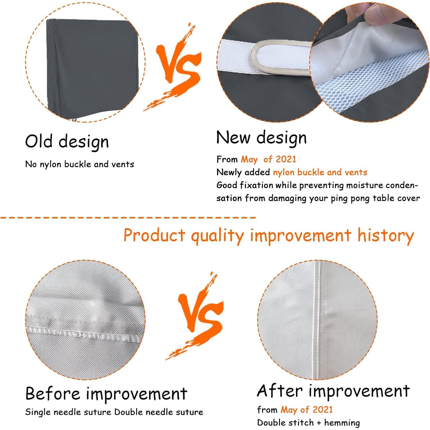 Cubierta de Mesa de Tenis SOKINGCOVER Impermeable 165x71x185cm