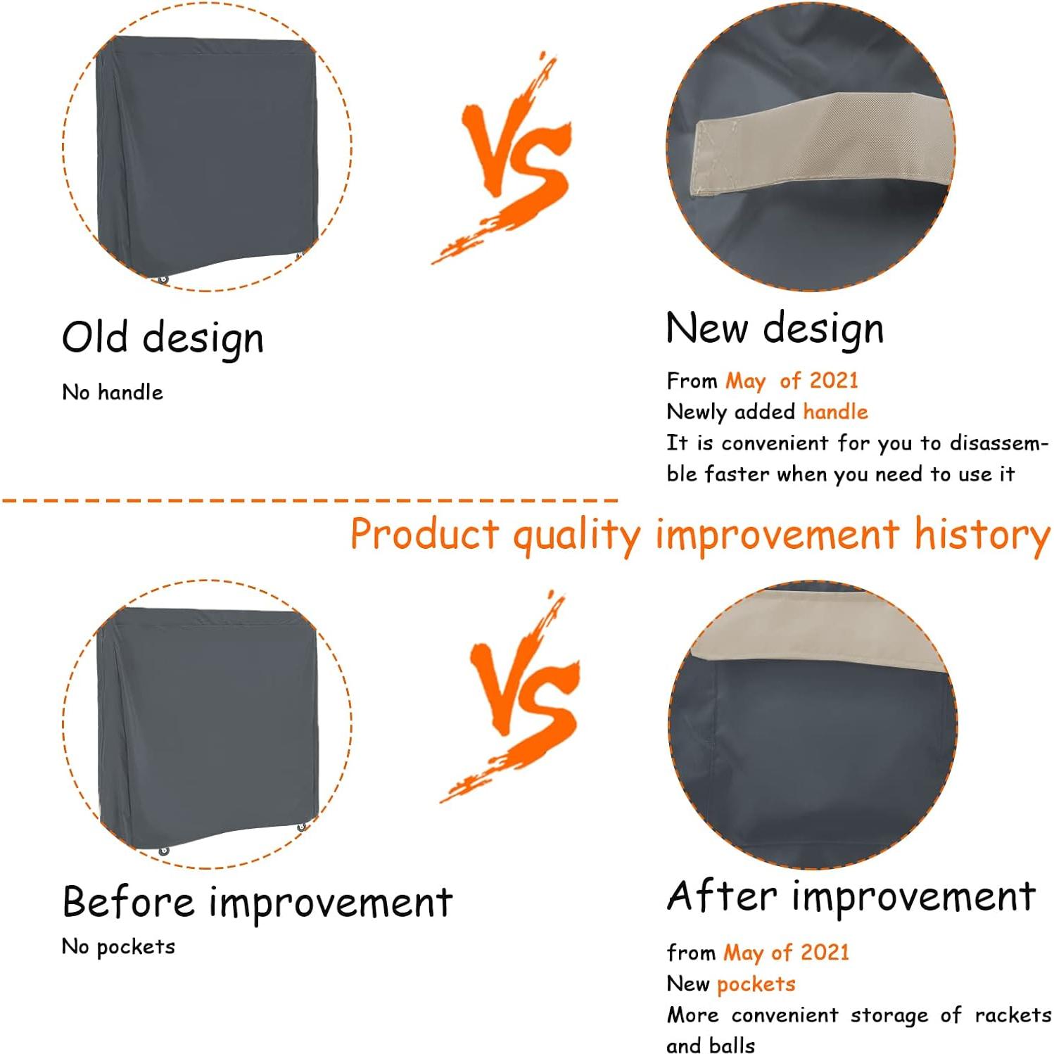 Cubierta de Mesa de Tenis SOKINGCOVER Impermeable 165x71x185cm