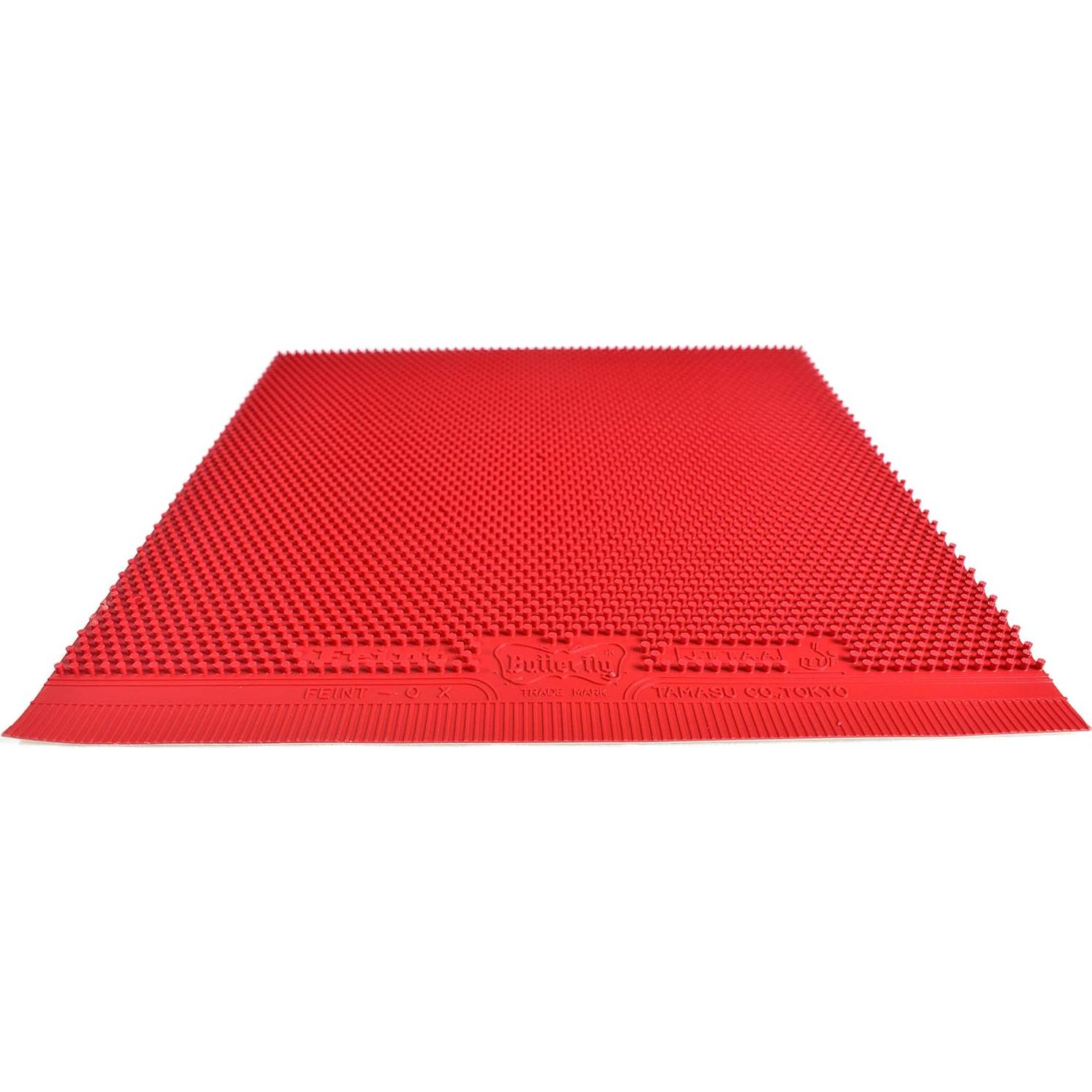Goma de Tenis de Mesa Butterfly Feint OX - Púas Largas - Roja