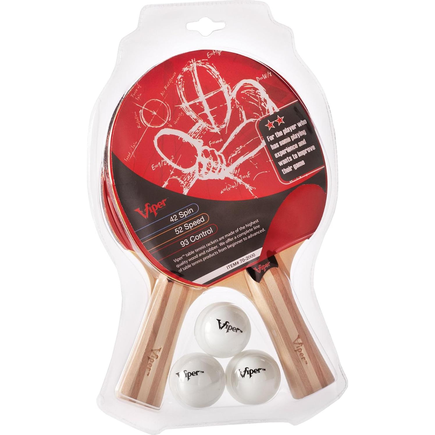 Juego de Tenis de Mesa Viper - 2 Palas y 3 Pelotas