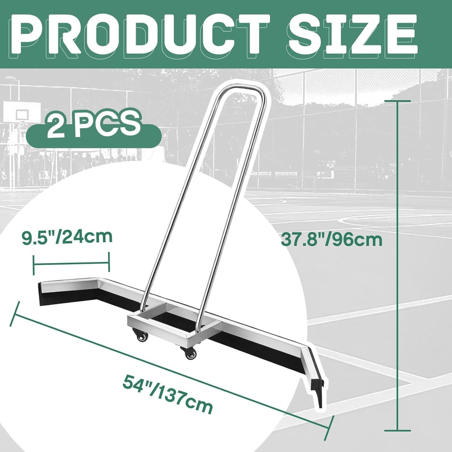 Squeegee Leyndo para Cancha de Tenis 137 cm Acero Inoxidable
