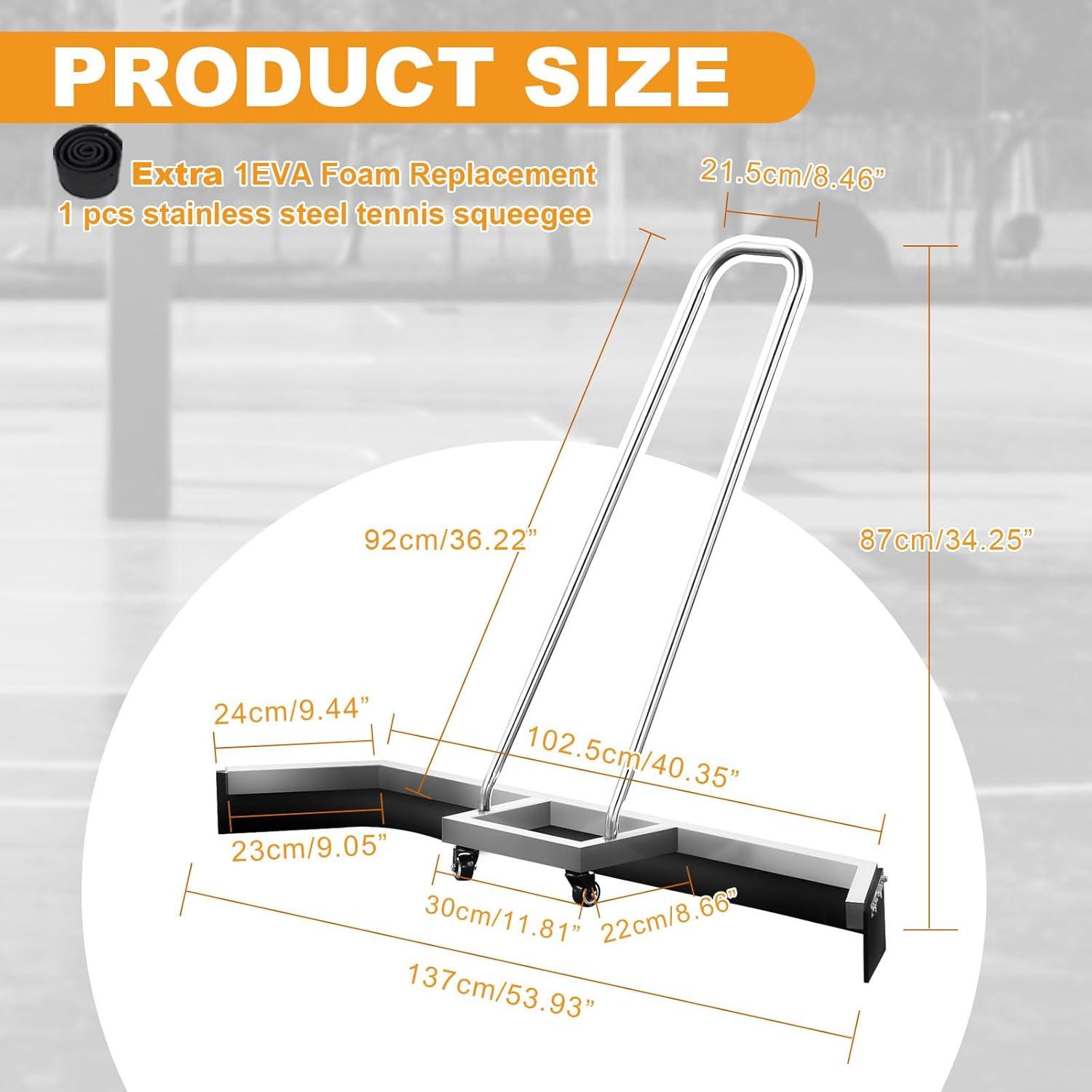 Raspador de Piso para Cancha de Tenis Supvision 137.2cm Acero Inoxidable