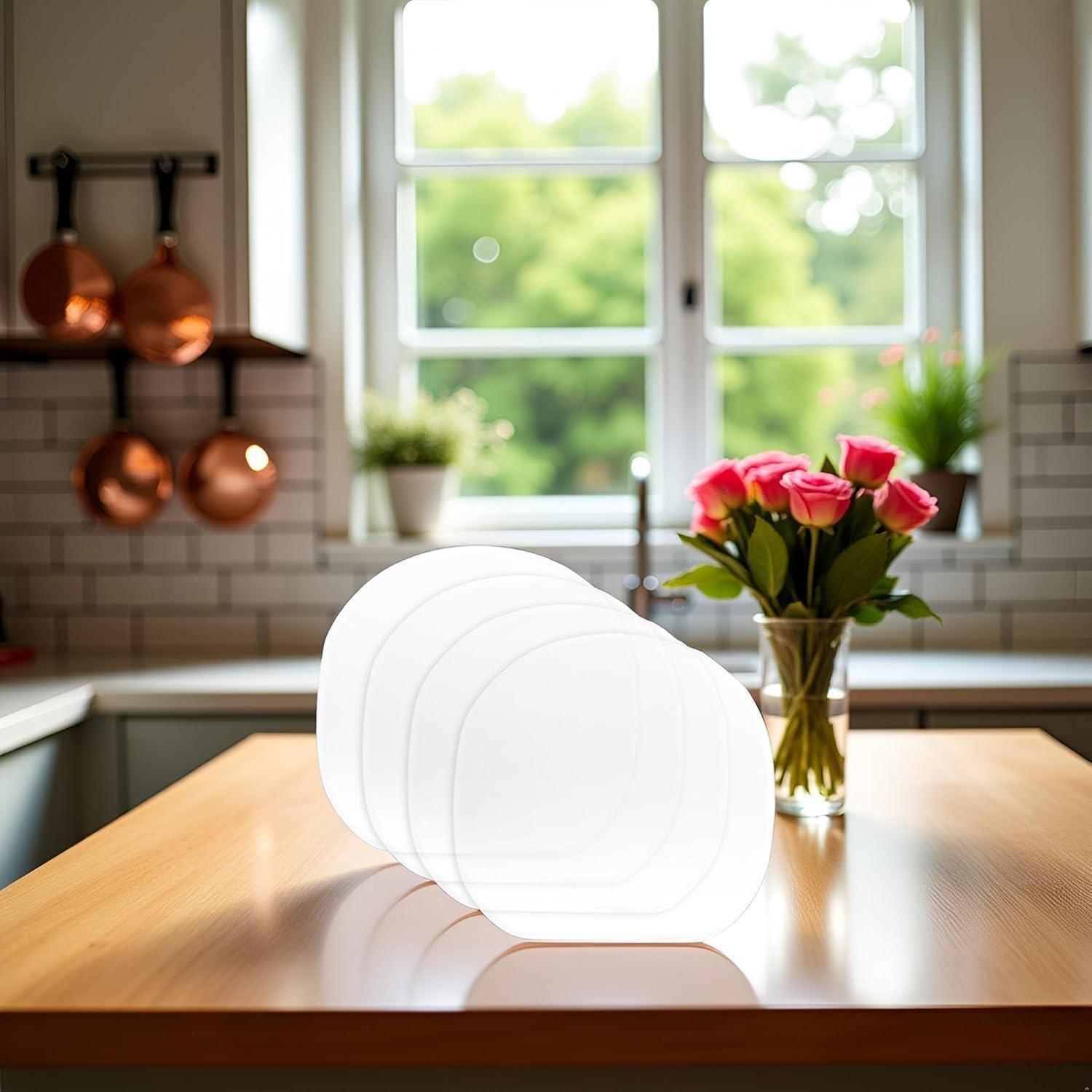 4 Películas Adhesivas Transparentes Junfamilee para Palas de Tenis de Mesa