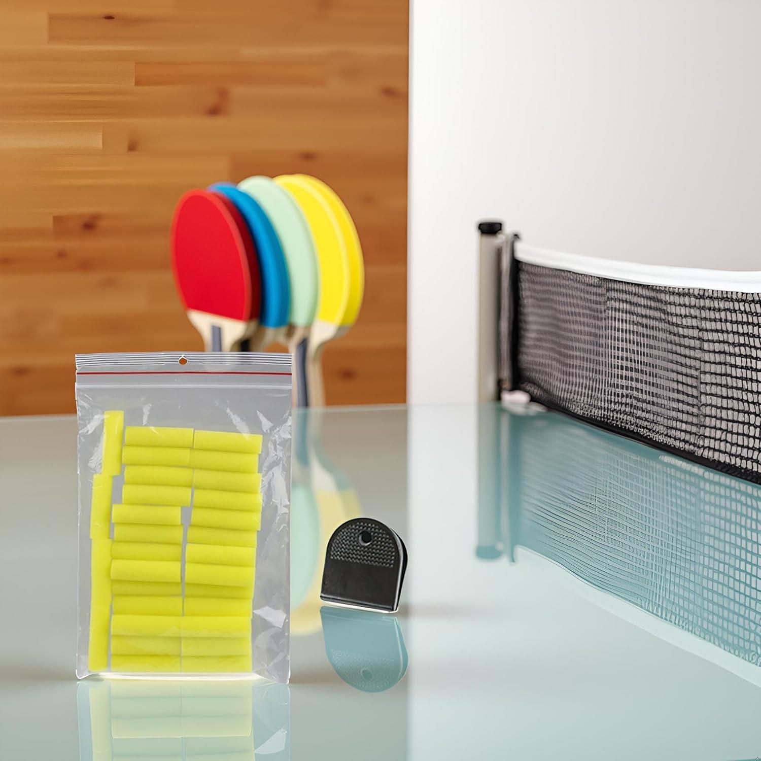 Conjunto de 30 Cepillos de Esponja Cilíndricos Jizlan Amarillos