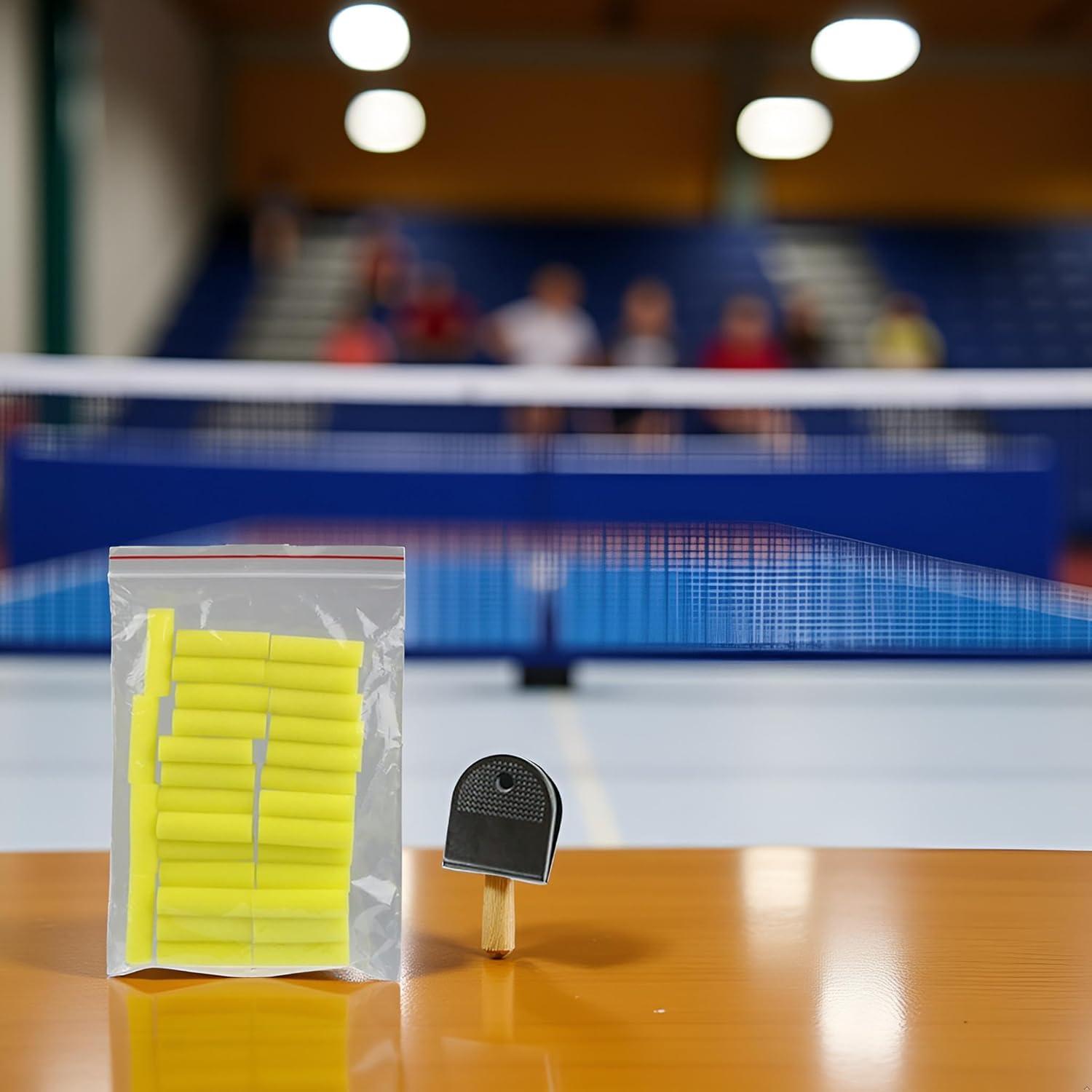 Conjunto de 30 Cepillos de Esponja Cilíndricos Jizlan Amarillos